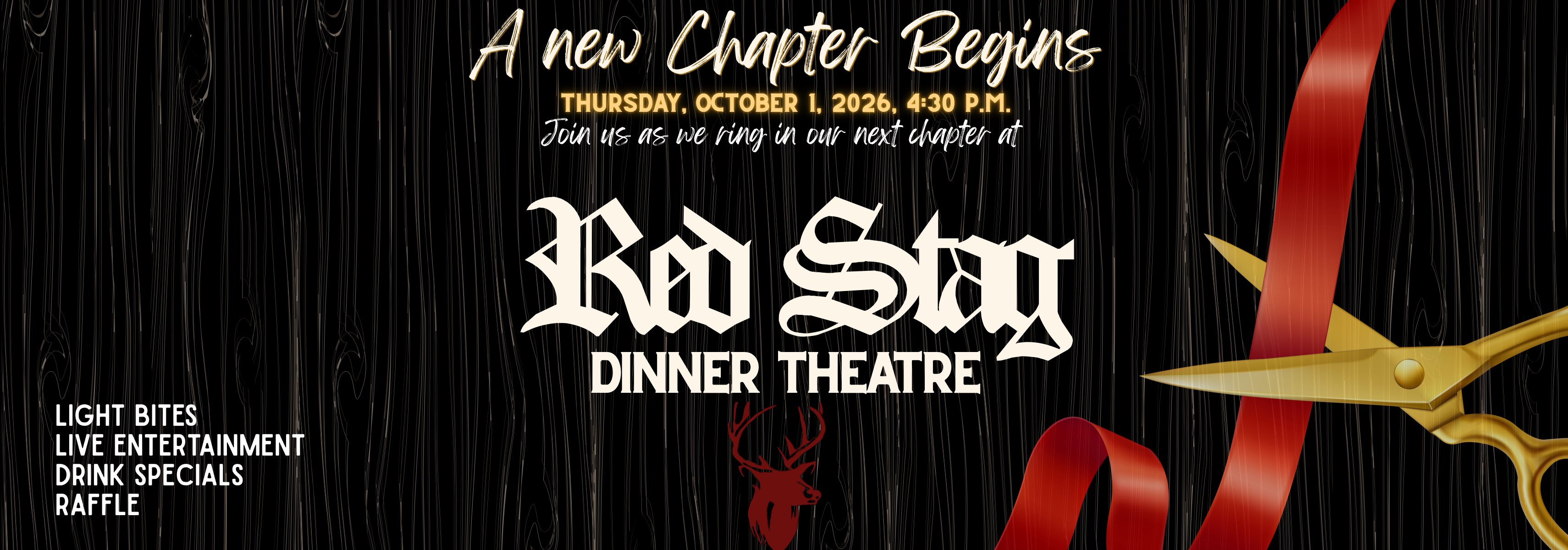 Red Stag Dinner Theatre Ribbon Cutting