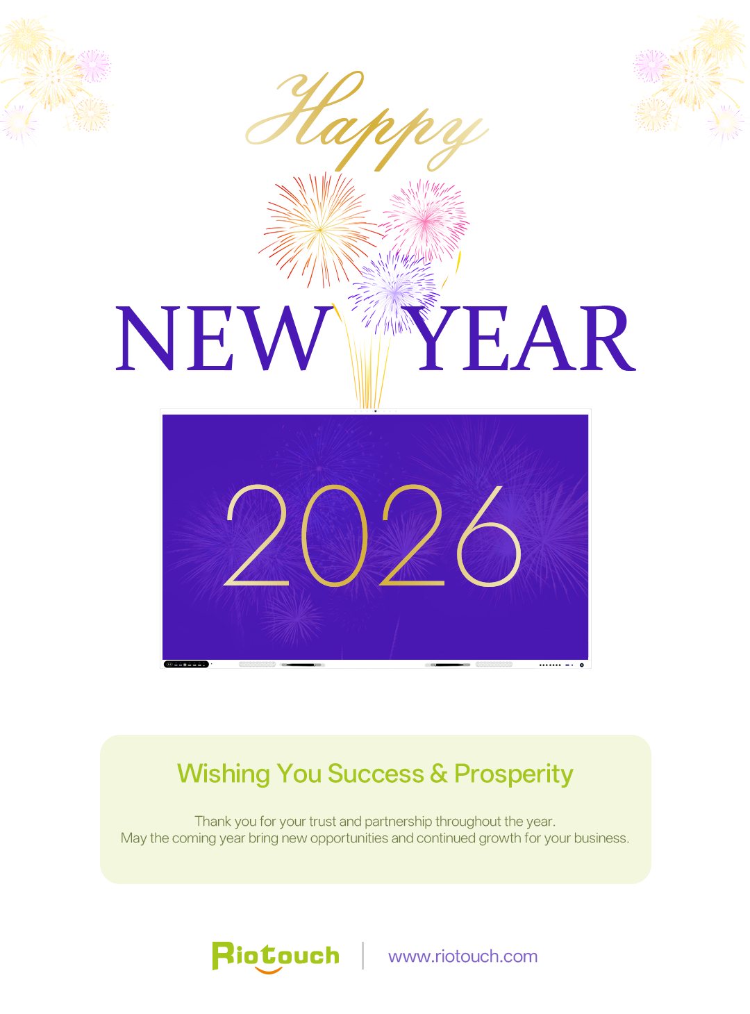 RioTouch - 🎉 New Year's Greetings for 2026 🎉 A new... | Facebook