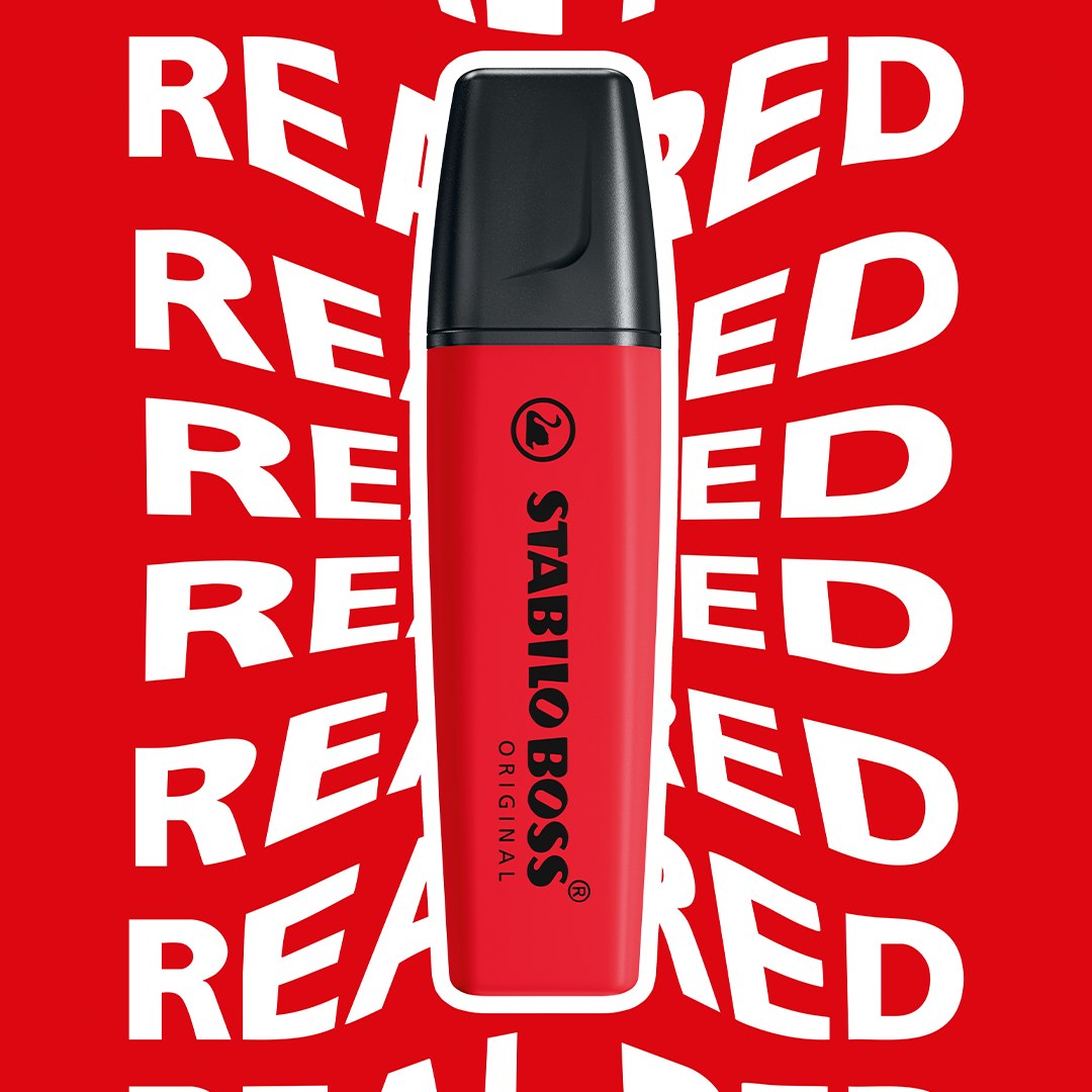 STABILO - Vous ne rêvez pas… Le surligneur BOSS ORIGINAL rouge, le VRAI ...