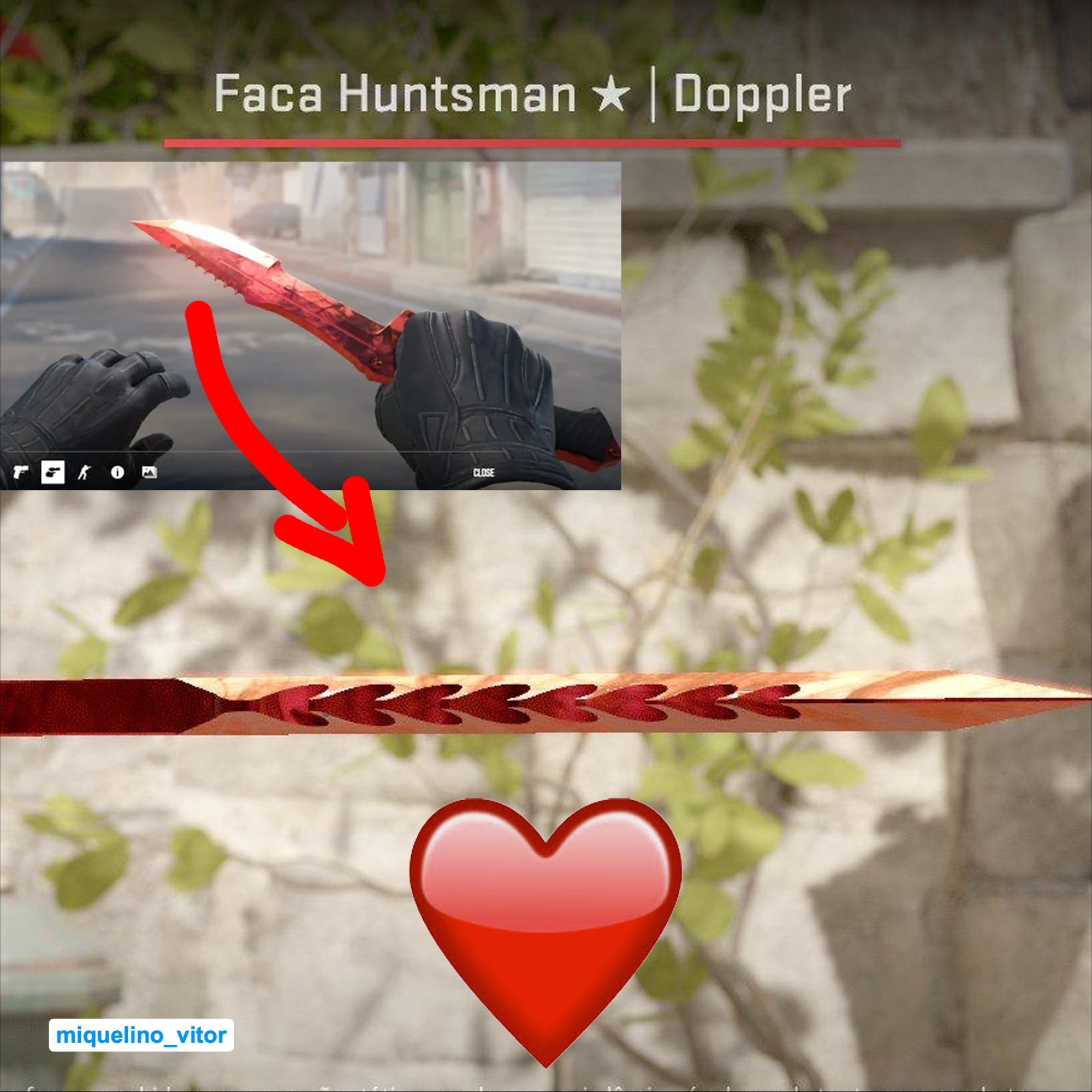 Cs.money - If you look closely at Huntsman Knife Doppler Ruby, you can ...