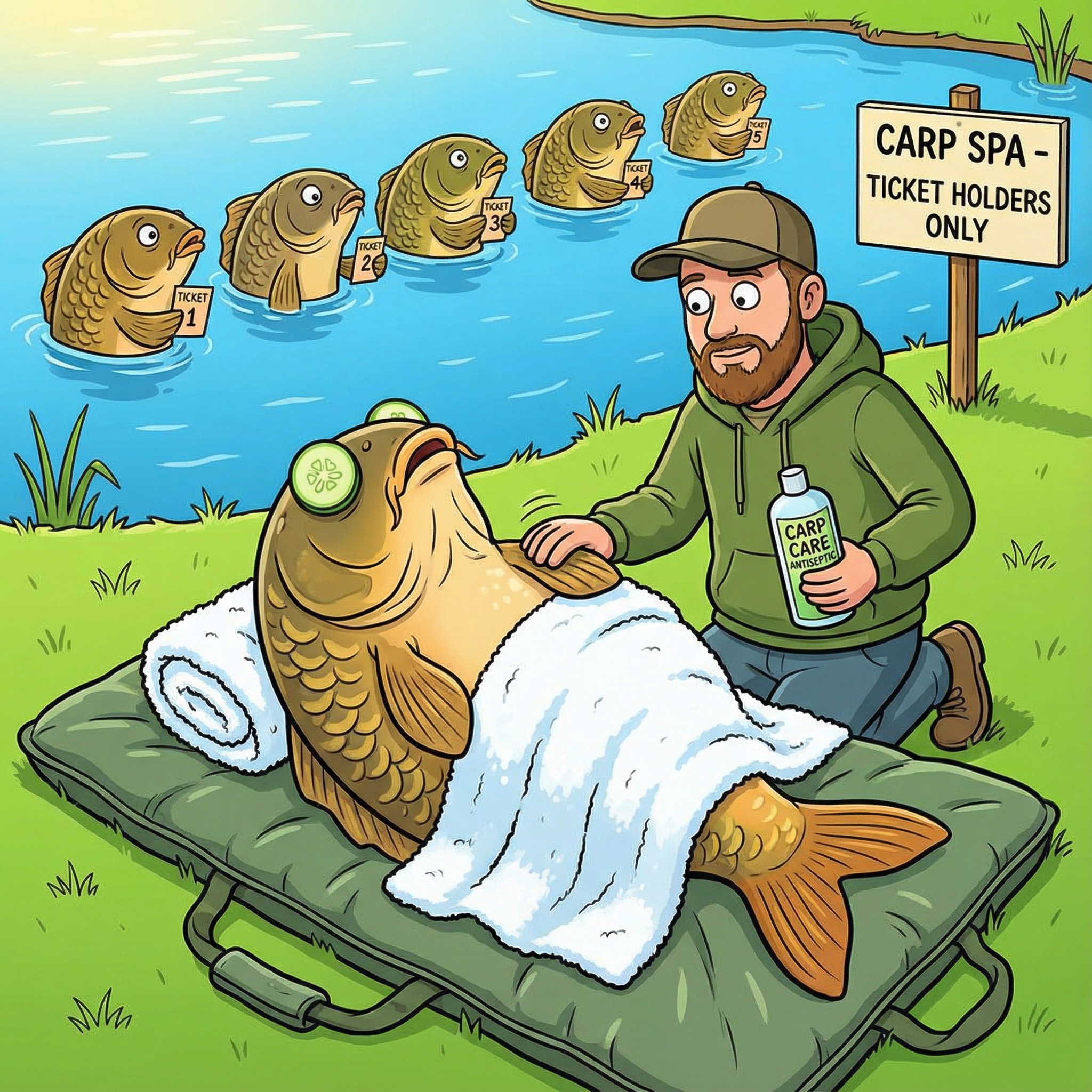 Totally - Treat the carp like they're at a spa, and they'll queue up ...