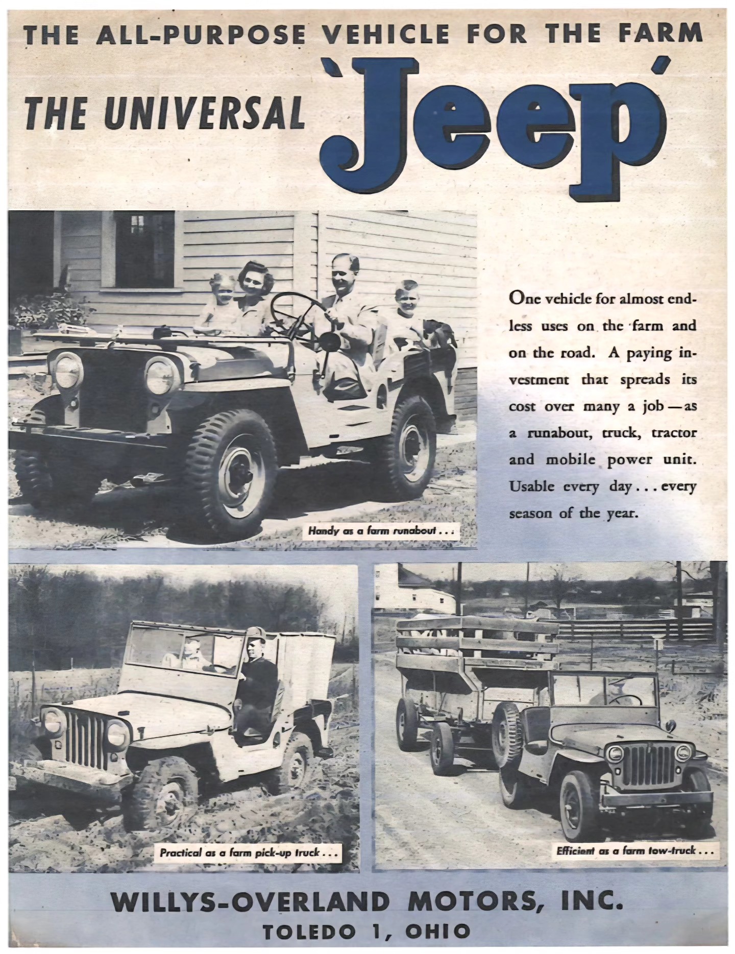 Legendary - Usable every day, every season of the year...circa 1946 ...