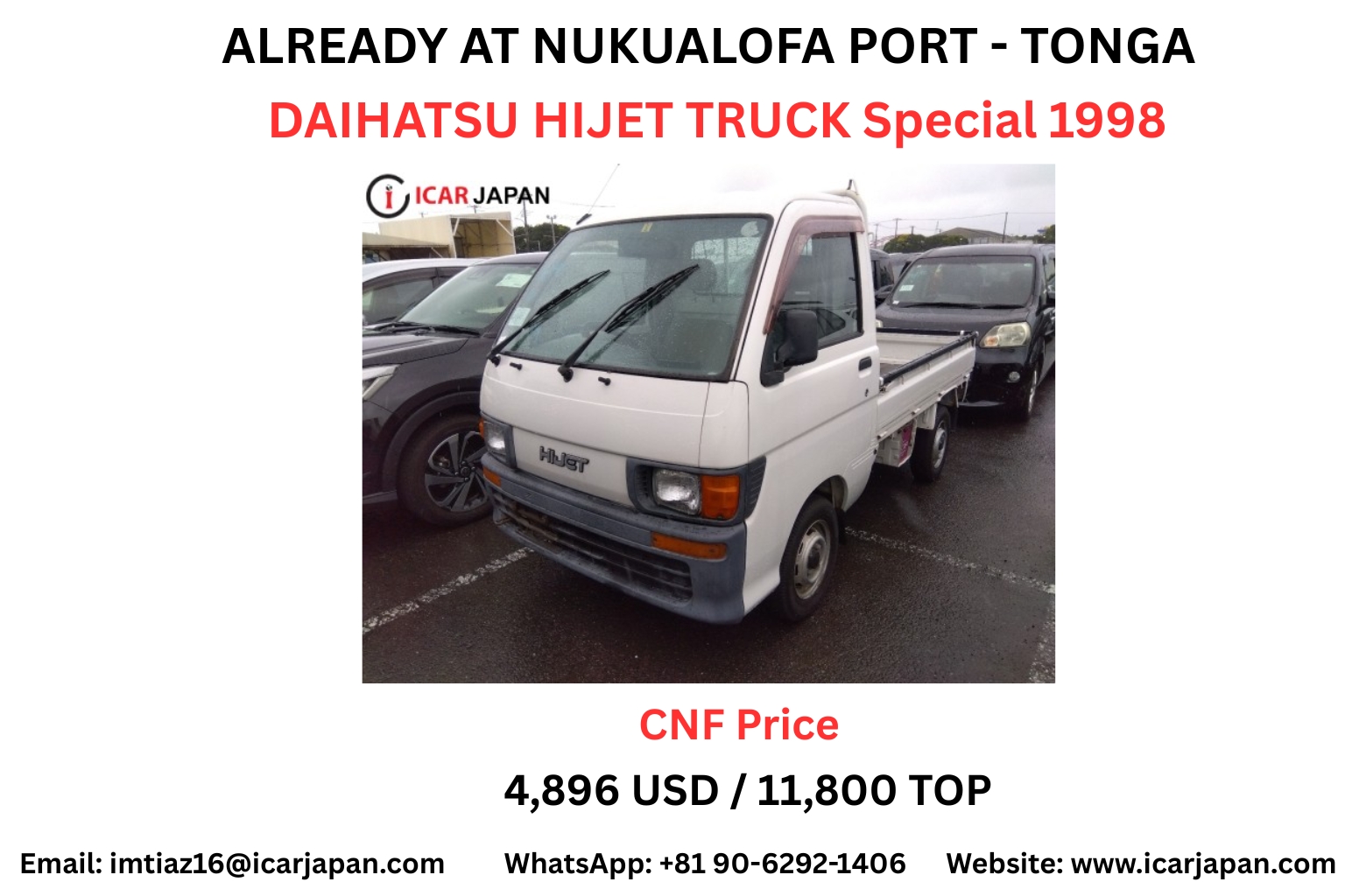 🚗 READY VEHICLES AT NUKUALOFA PORT – TONGA! From SUVs, trucks