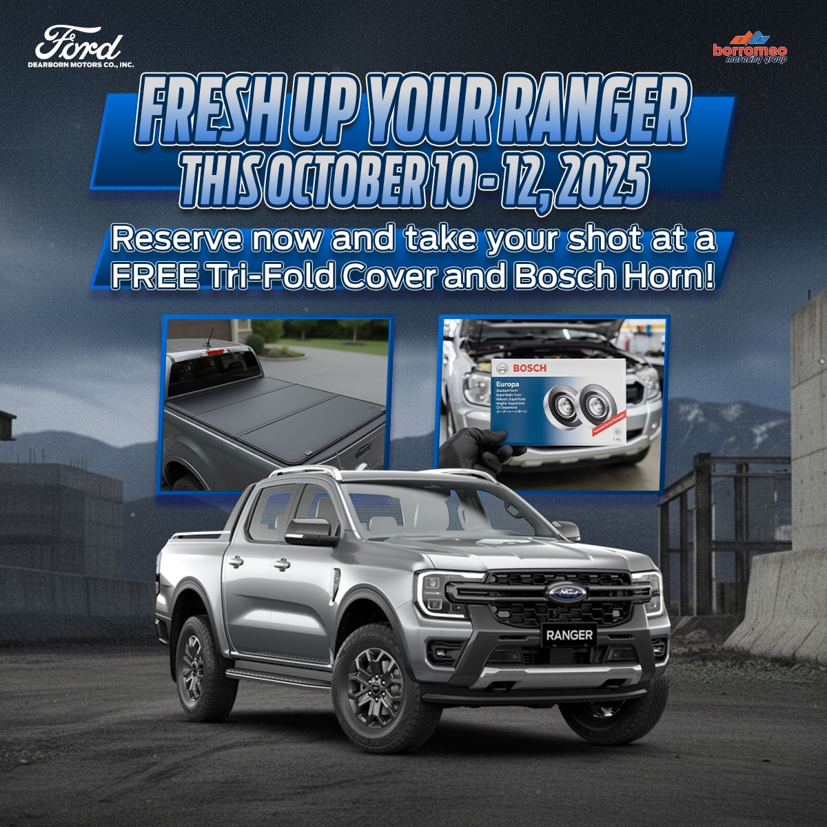 FORD - 𝐅𝐫𝐞𝐬𝐡 𝐔𝐩 𝐘𝐨𝐮𝐫 𝐑𝐚𝐧𝐠𝐞𝐫 𝐭𝐡𝐢𝐬 𝐎𝐜𝐭𝐨𝐛𝐞𝐫!🚘 Gear up your Ford Ranger for ...