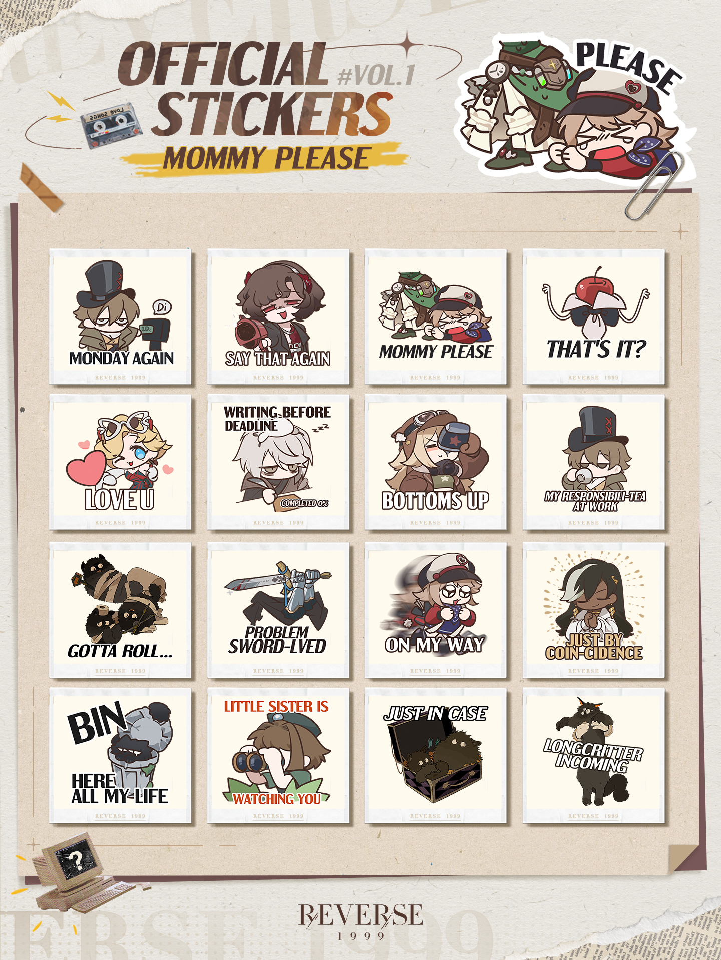 Reverse: 1999 - [Official Stickers Vol.1] As... | Facebook