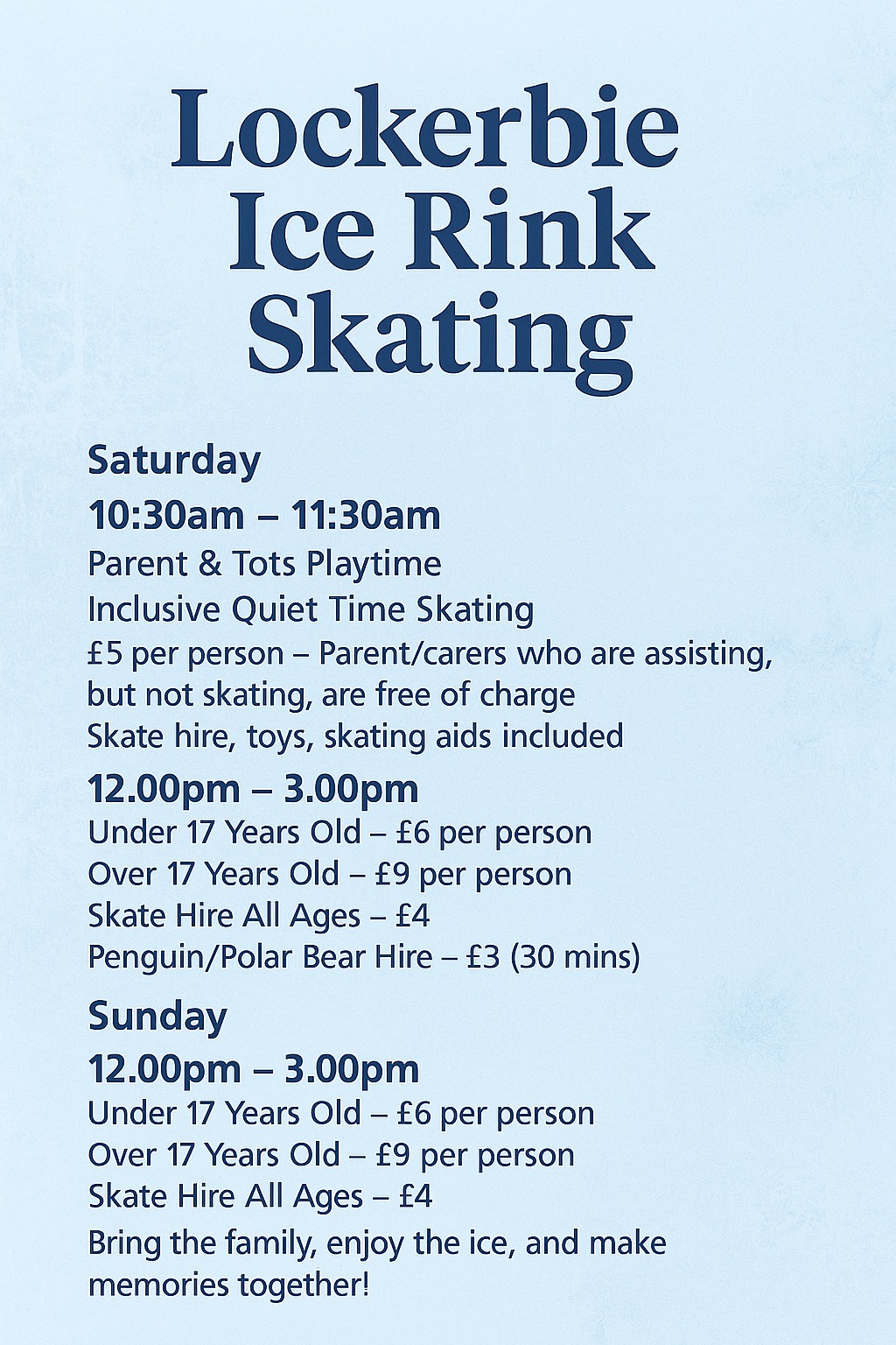 Lockerbie Ice Skating | Lockerbie