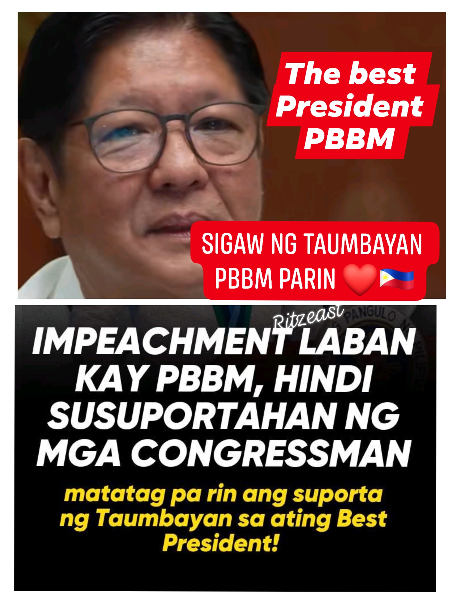 Ritz - The best president ️🇵🇭🙏 #everyoneシ゚ #TatakPBBM 🇵🇭 | Facebook