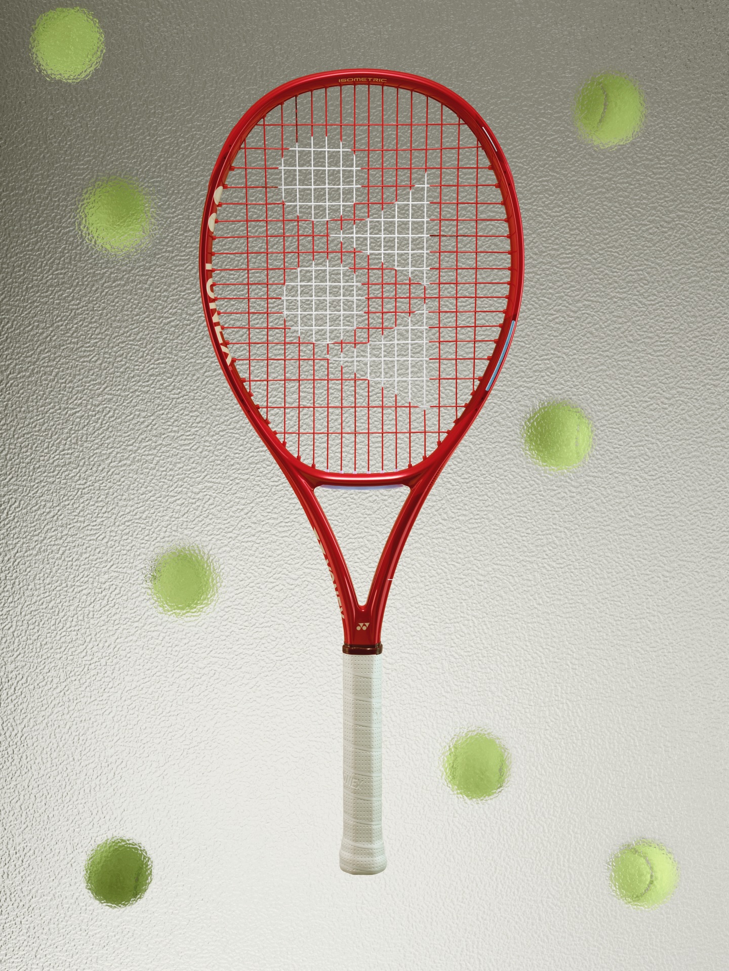 YONEX ISOMETRIC レッドラケット 2本セット Effortless spin with comfortable control. A racquet designed to