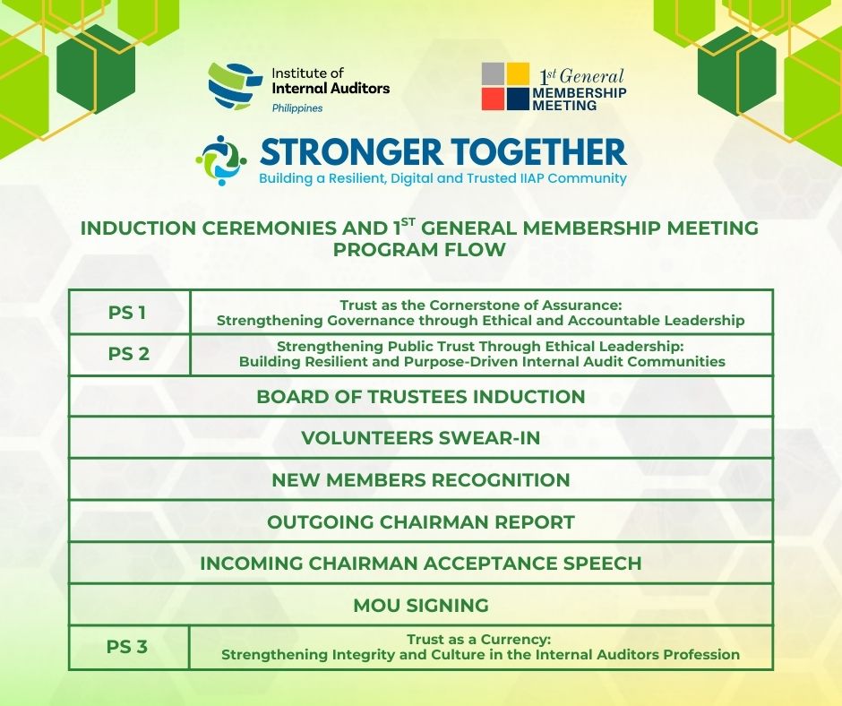 IIAP - Check out the program flow for 2026’s Induction Ceremonies and ...