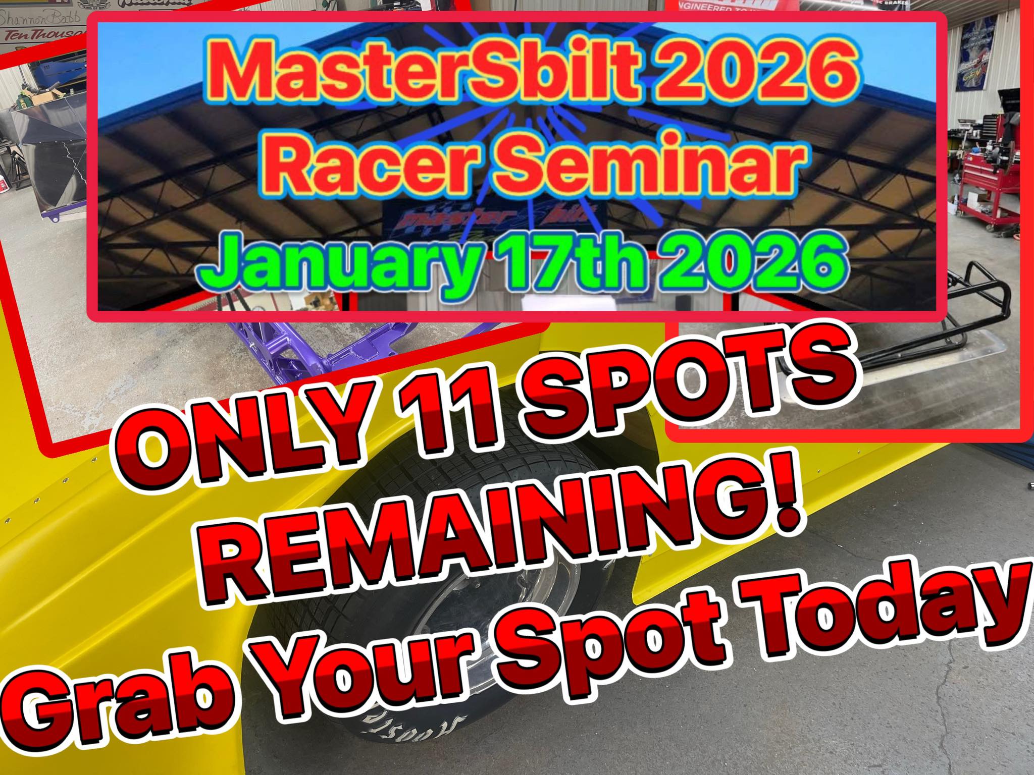 MASTERSBILT SEMINAR -ONLY 10 SPOTS... - MasterSbilt Race Cars | Facebook