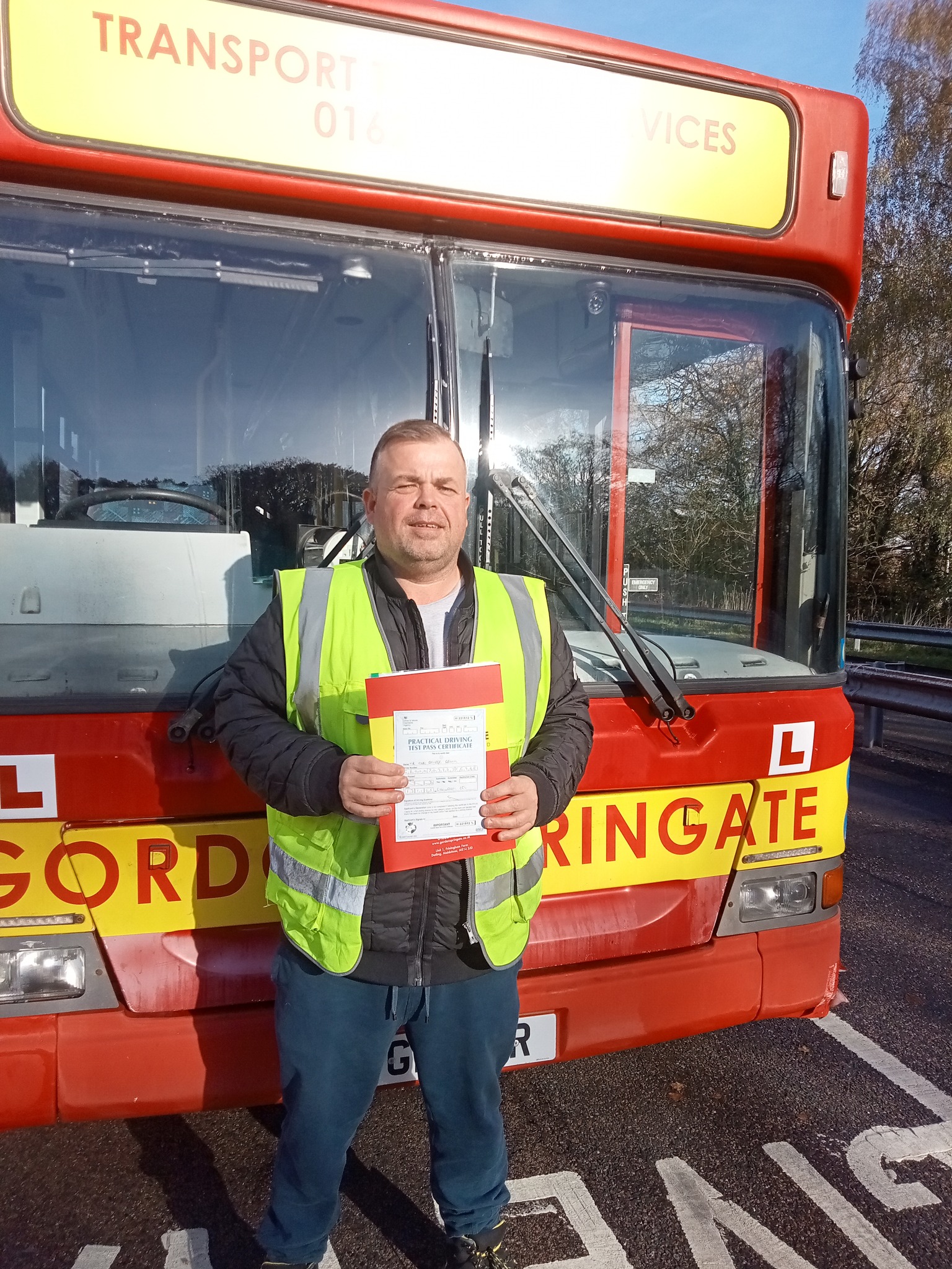 Gordon - Congratulations to Carl who passed his Cat D today 🚌 | Facebook