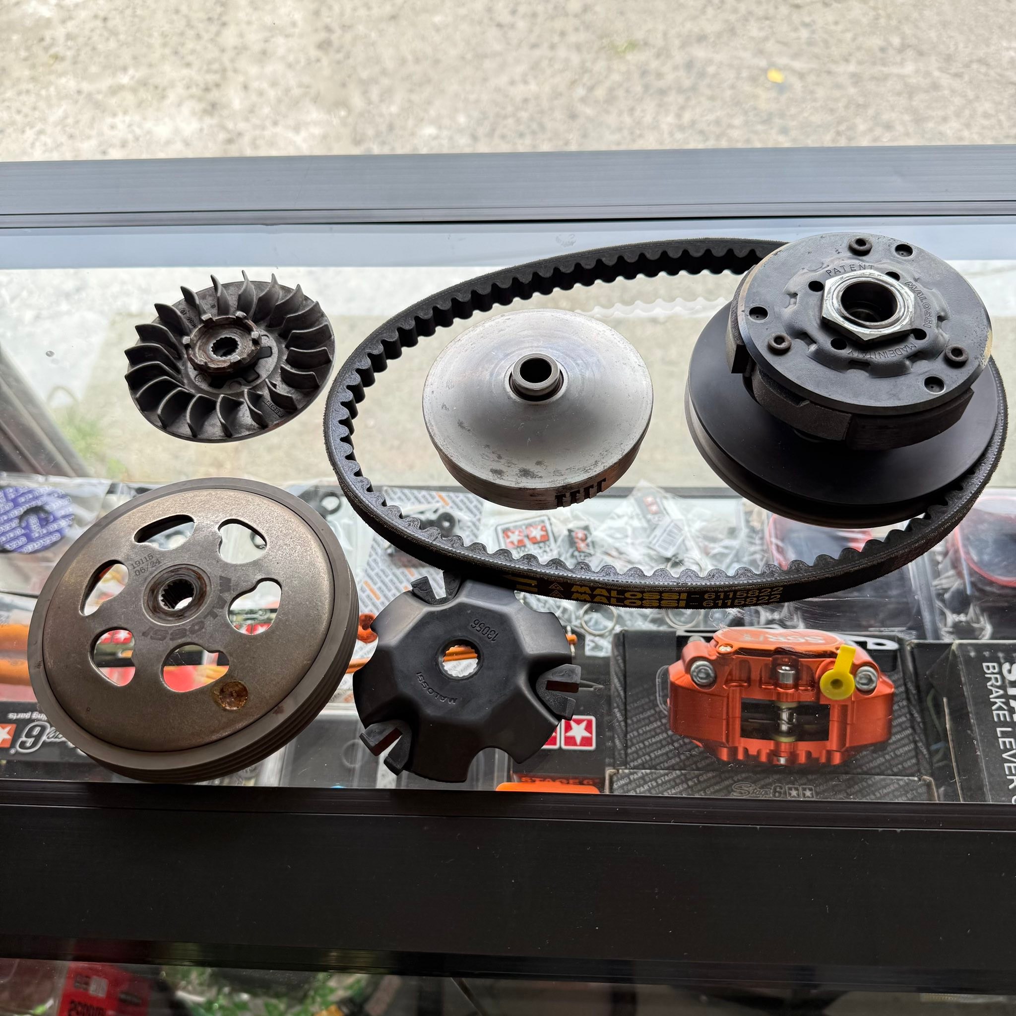 Malossi Overrange CVT Set (Used) for Yamaha Jog50 and Minarelli 