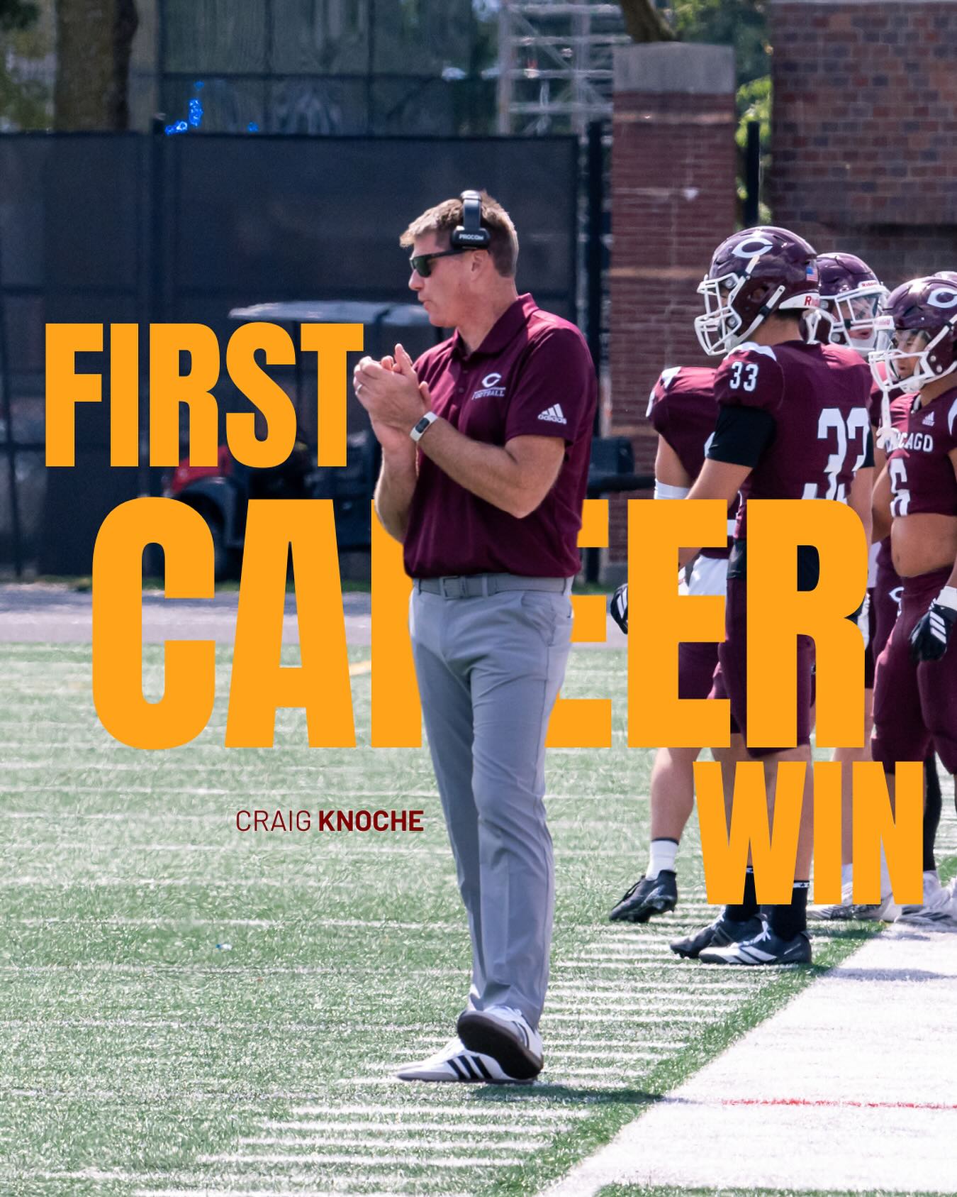 First one done ️ Coach... - University of Chicago Athletics | Facebook