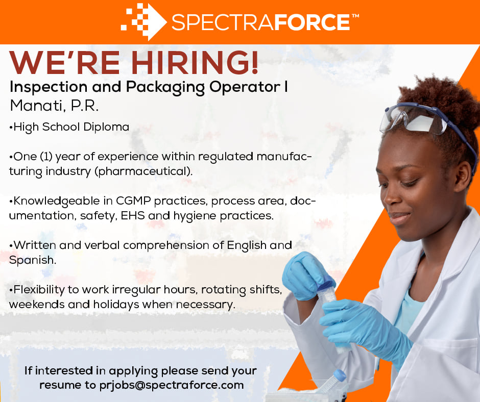🚨Oportunidades de empleo en... - Spectraforce Puerto Rico