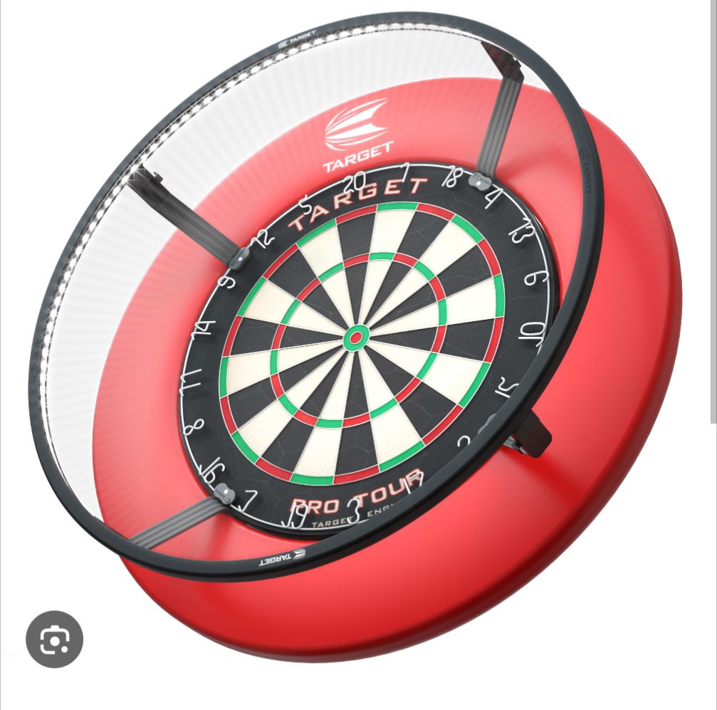 Produktbild von Diana Electronica Profesional Bar Mission Darts TOR270 Torus 270 Dartscheibe, LED-Beleuchtungssystem Mit Leicht Zugänglichem Bereich Für Uneingeschränktes Spielen, Sandgestrahltes Schwarz Diana Electrónica