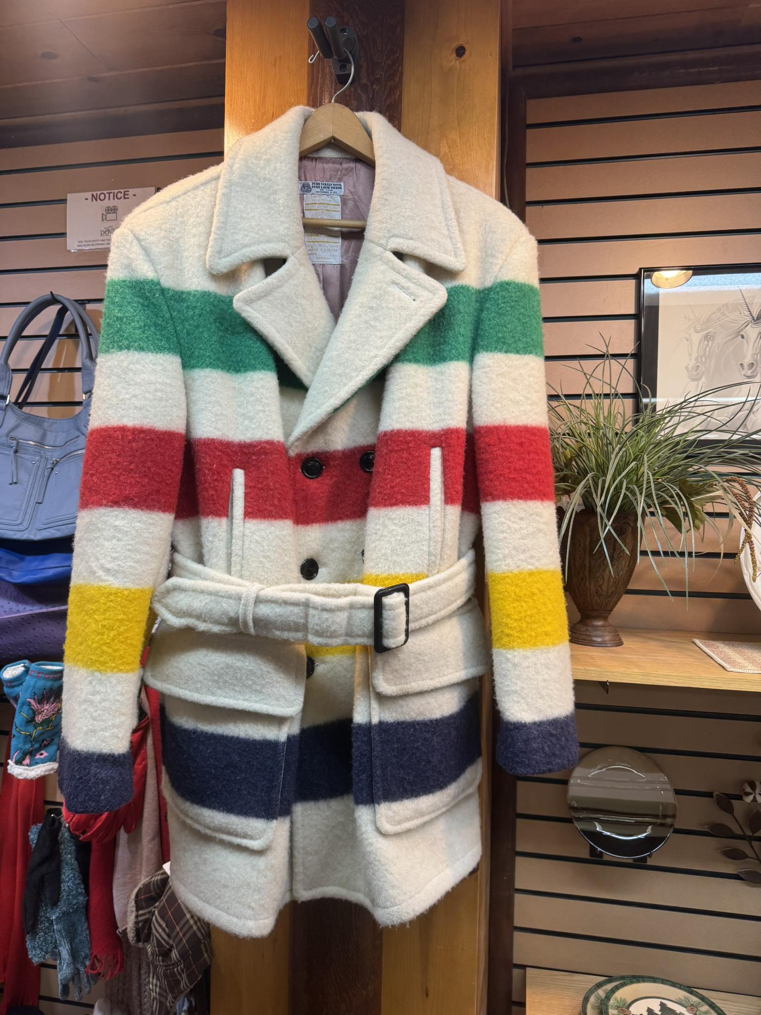 Jacket Woolrich Hudson Bay Blanket Masterpiece 1970s Canadian Made 