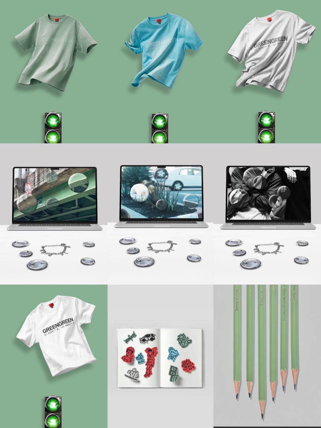 ORDER] CORTIS MERCH GREENGREEN OFFICIAL Tshirt Cortis Base (White
