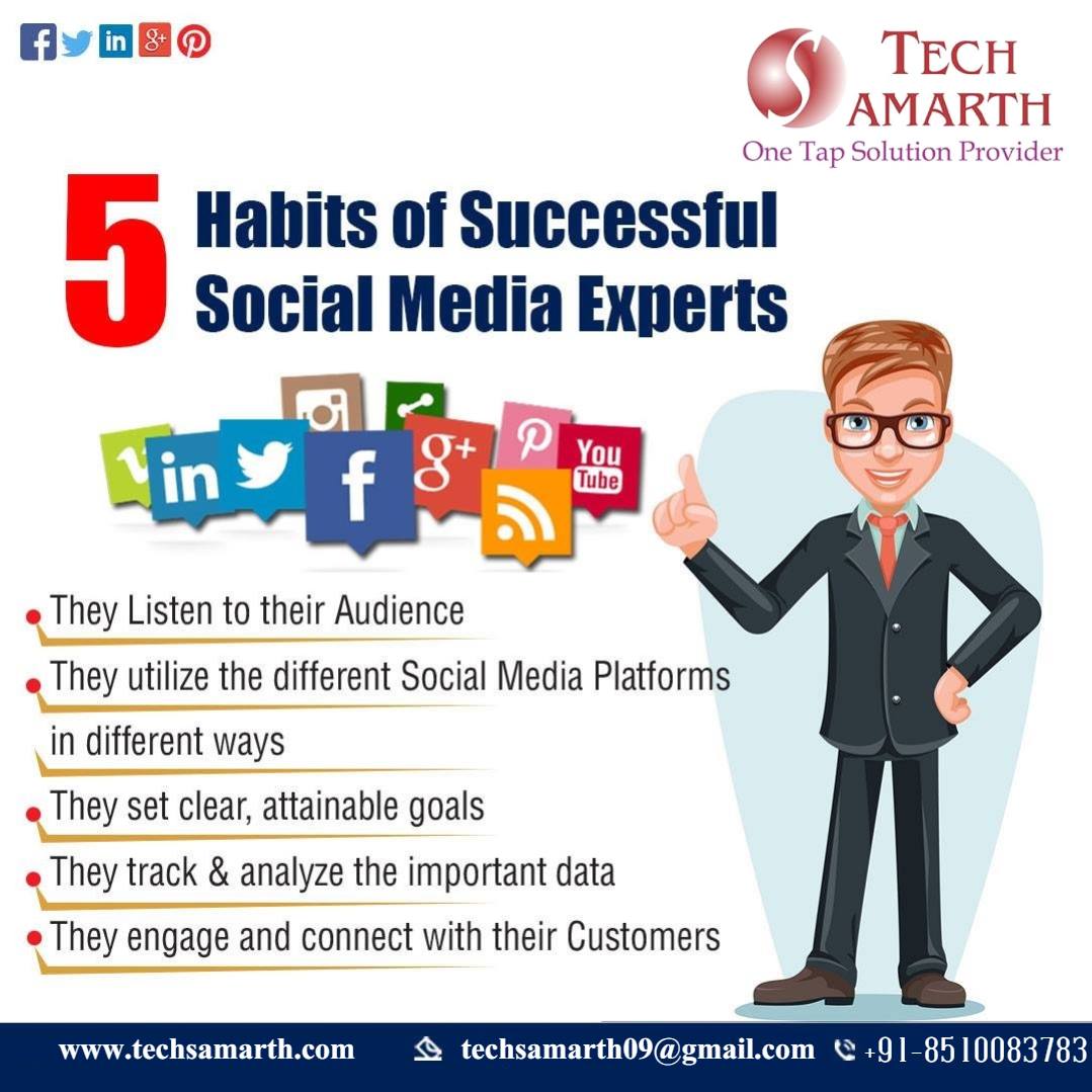 TECH Samarth - 5 Habits of Successful Social Media Experts...