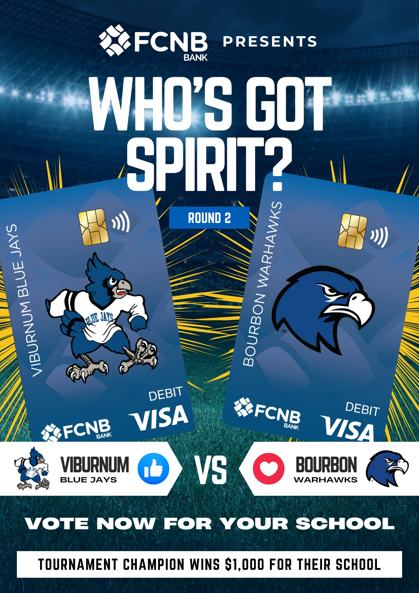 FCNB Bank - 𝐓𝐡𝐞 𝐁𝐚𝐭𝐭𝐥𝐞 𝐨𝐟 𝐭𝐡𝐞 𝐂𝐚𝐫𝐝𝐬 𝐢𝐬 𝐡𝐞𝐚𝐭𝐢𝐧𝐠 𝐮𝐩!🔥The... | Facebook