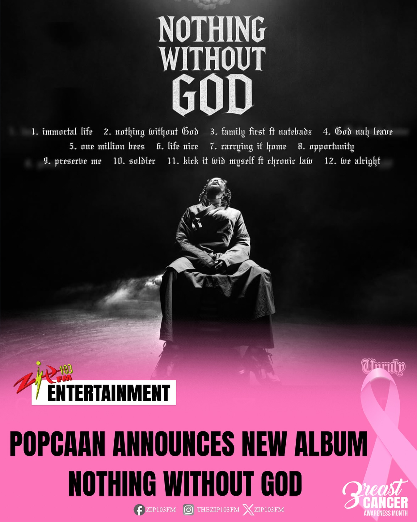 Zip 103 FM - Popcaan just revealed the tracklist for his... | Facebook