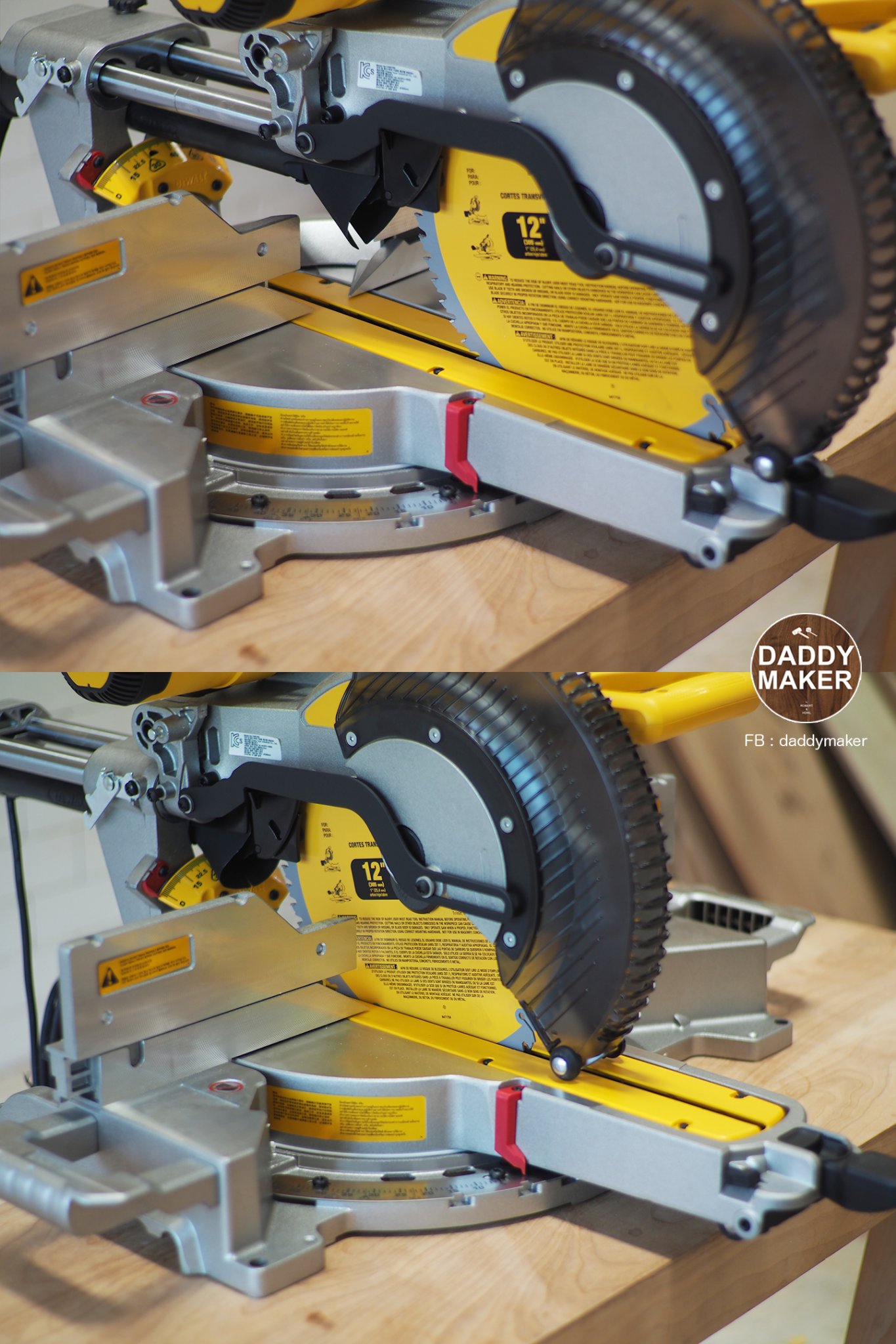 DADDY - เจ้า DEWALT DWS780 จะเป็นเลื่อยองศาแบบสไลด์ดึงมาหน้าหลังได้ ...