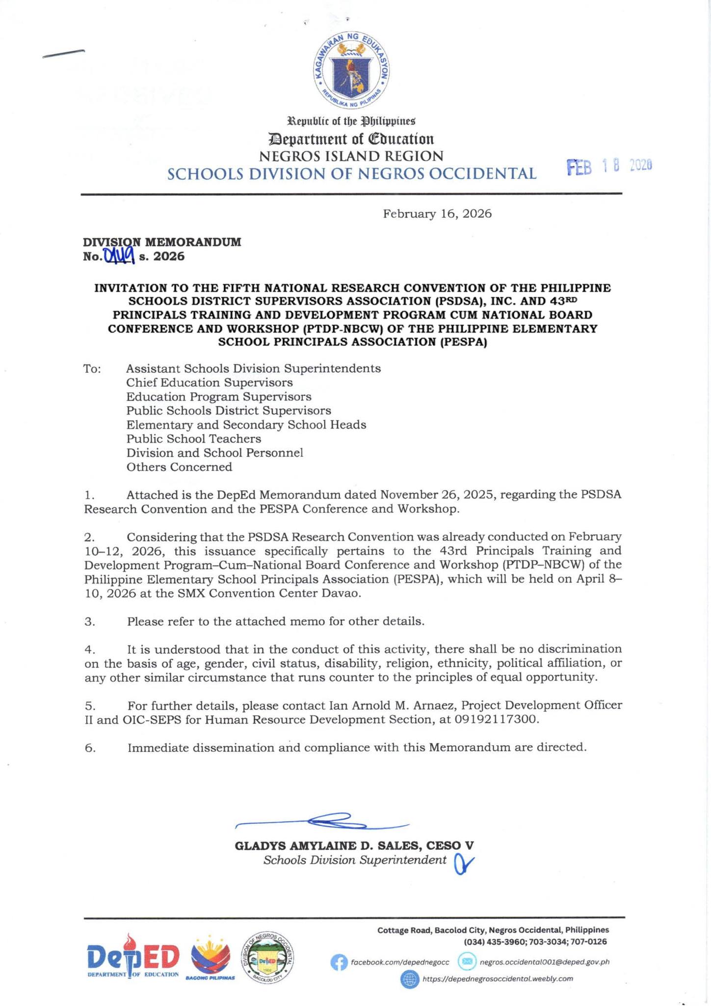 DEPED - Division... - DEPED - Division of Negros Occidental