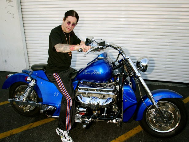 Remembering Ozzy, seen here on a Boss Hoss. GBNF