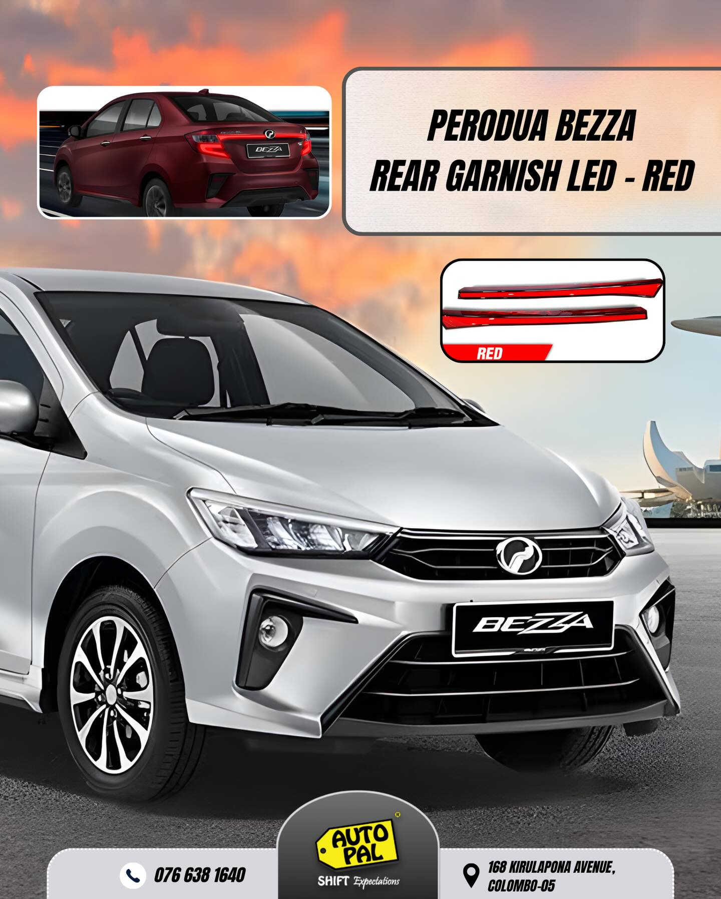 Auto Pal - 🔴 Perodua Bezza Rear Garnish LED (Red) — Now In... | Facebook