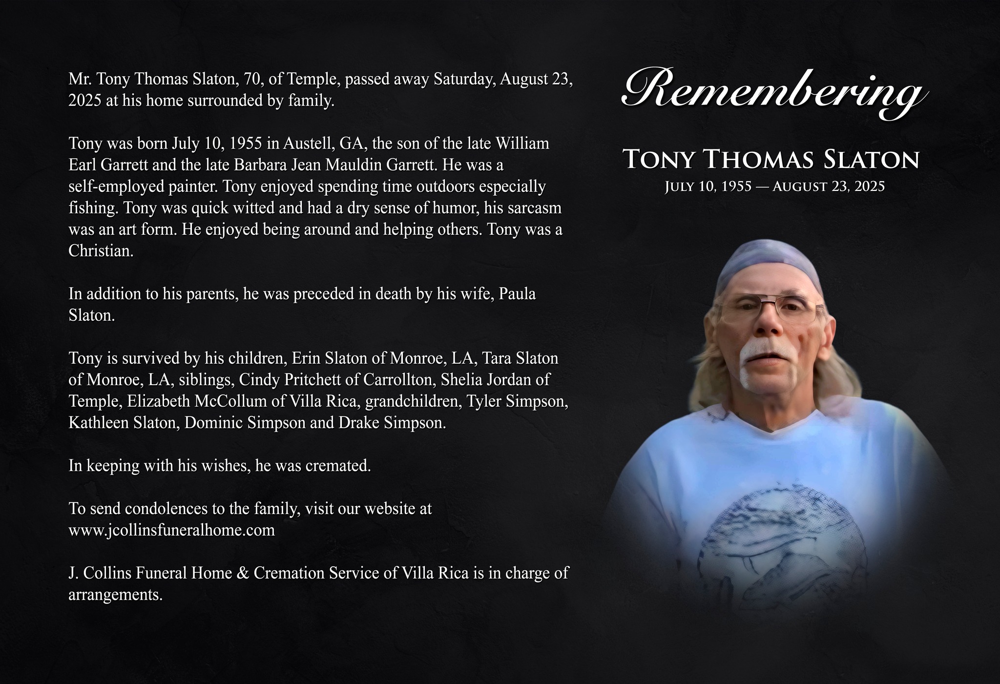 J. Collins... - J. Collins Funeral Home & Cremation Service