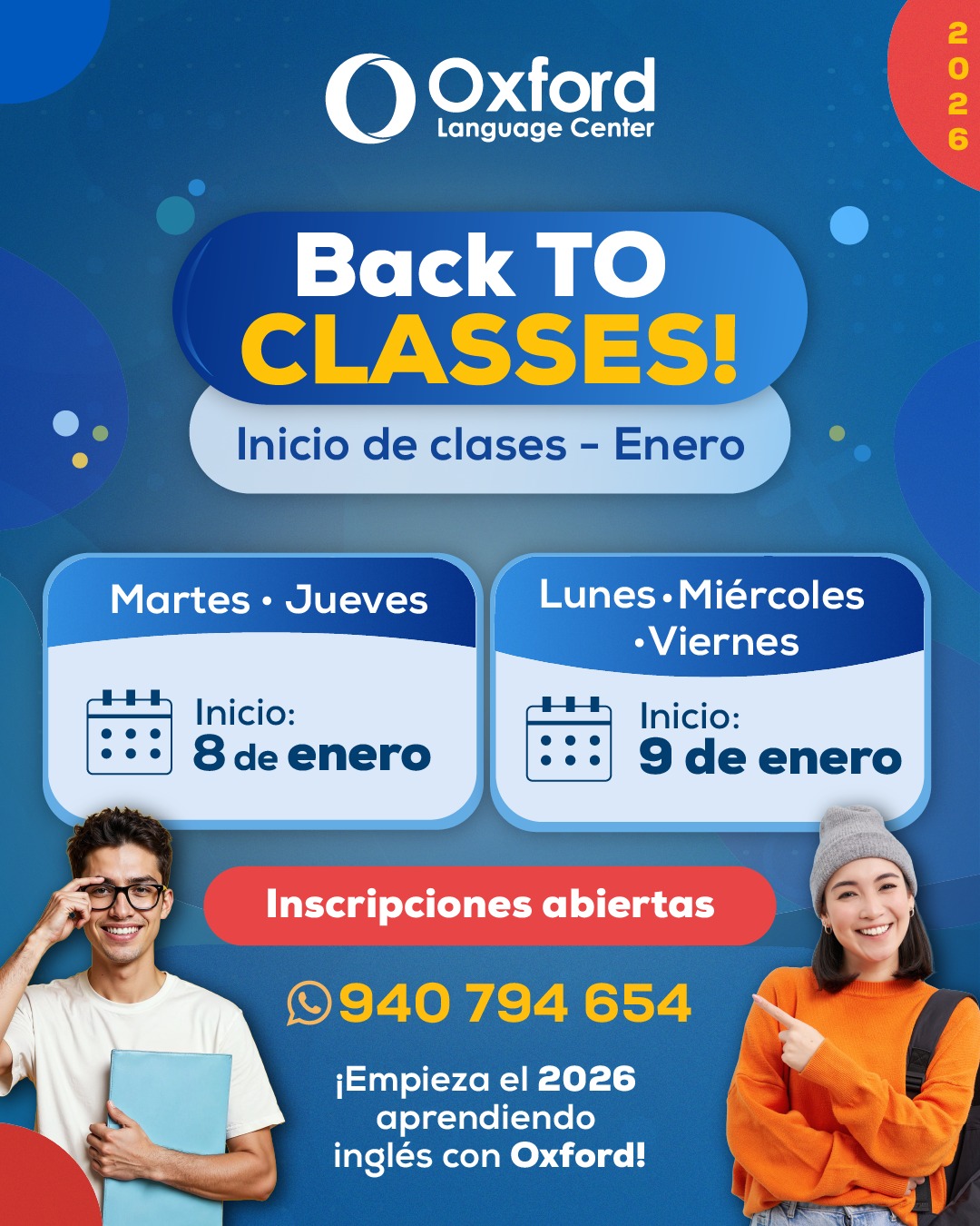 🇺🇸🇵🇪 Back to Classes... - Oxford Language Center - Cajamarca | Facebook