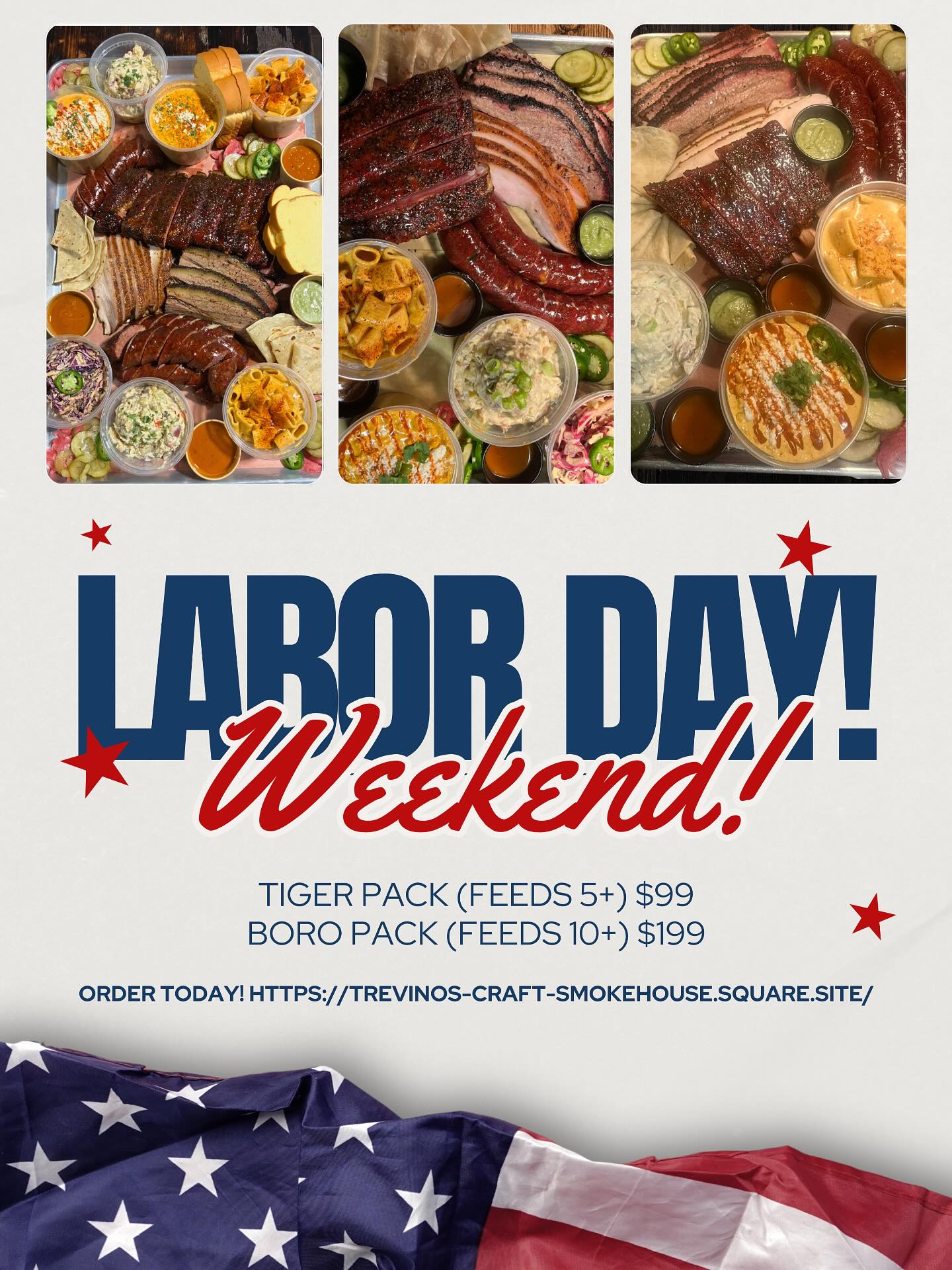 Treviño’s - 🎉 Labor Day Weekend = BBQ made easy! 🎉 Pre-order our Tiger ...