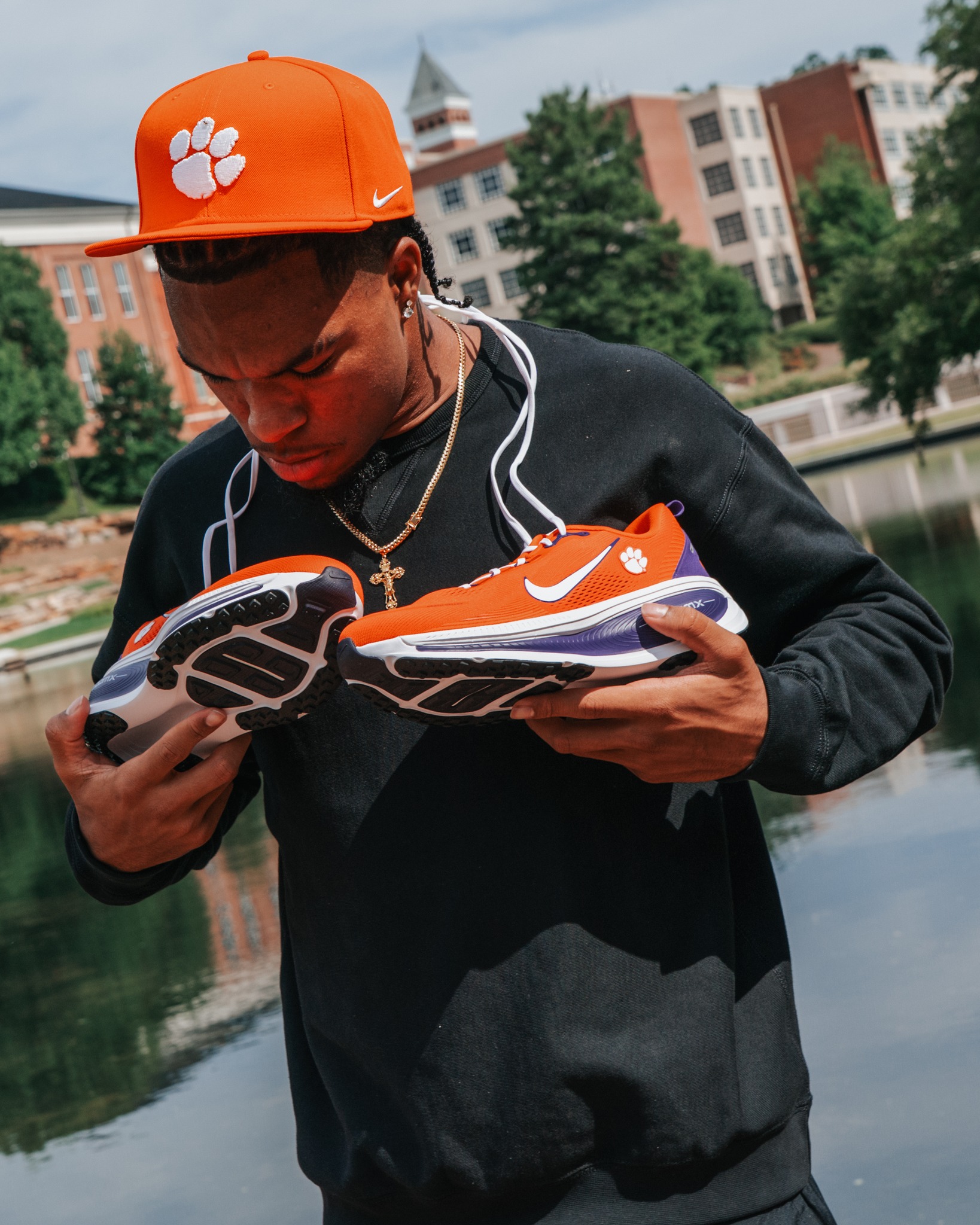 Quinn & T.J. are rocking with the Clemson Nike Vomero