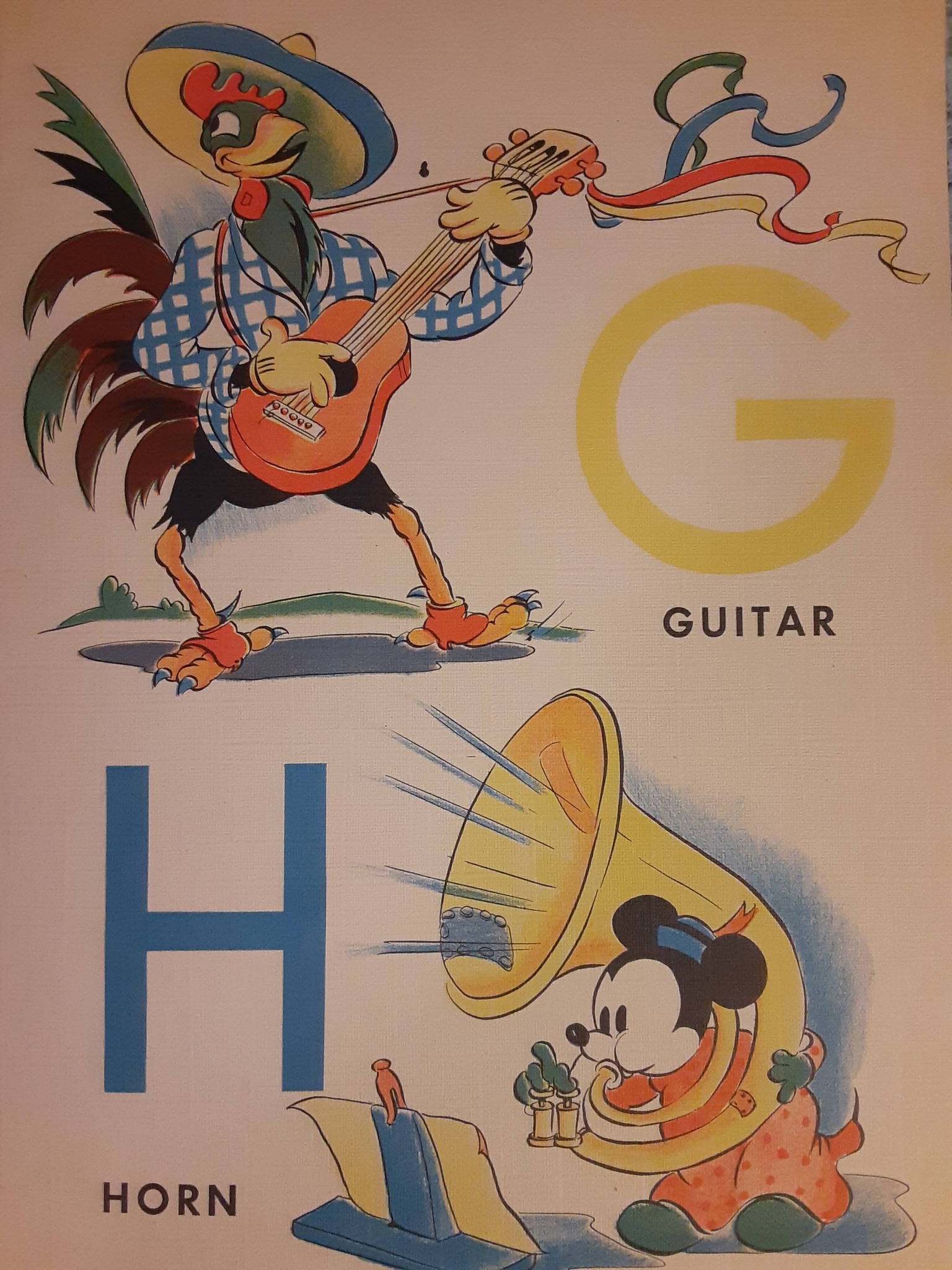 Vintage 1938 Mickey Mouse Alphabet book