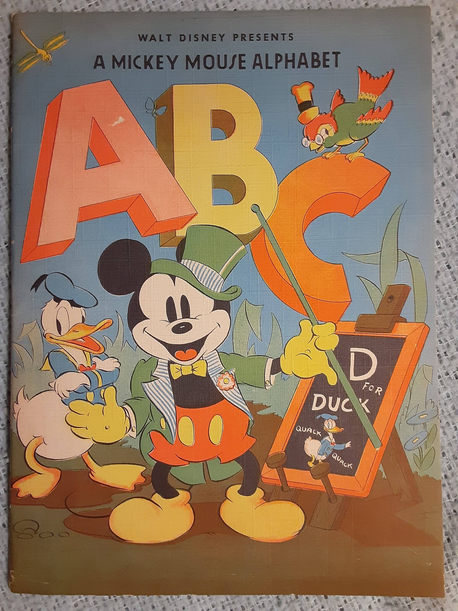 Vintage 1938 Mickey Mouse Alphabet book