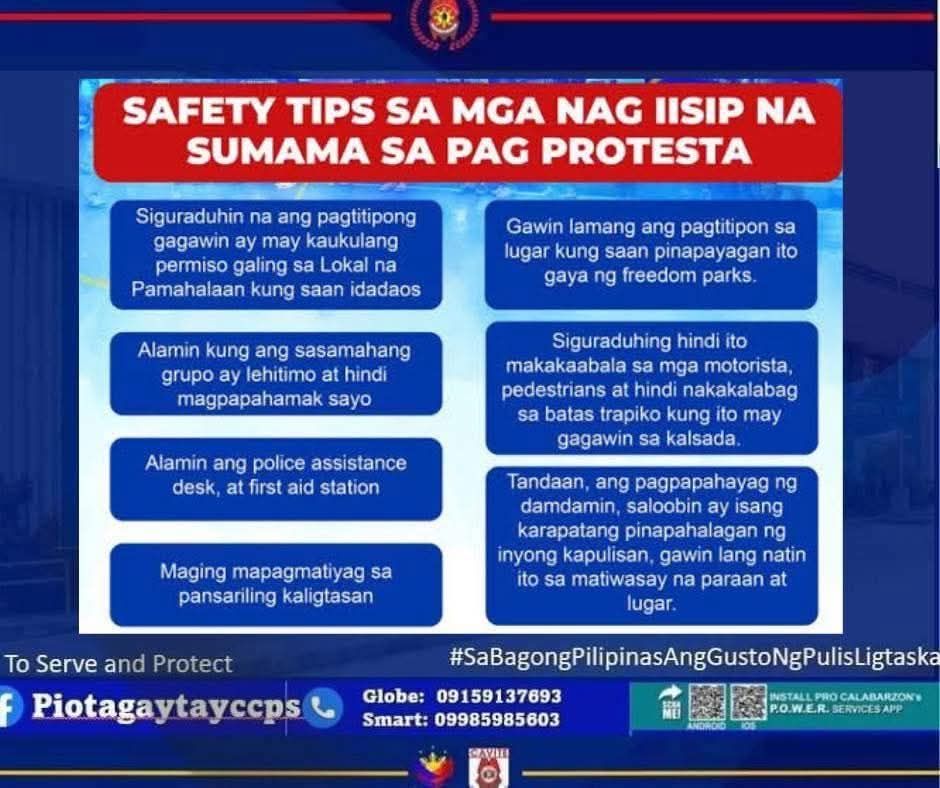 Tagaytay - Safety Tips for Attending a Rally # ...