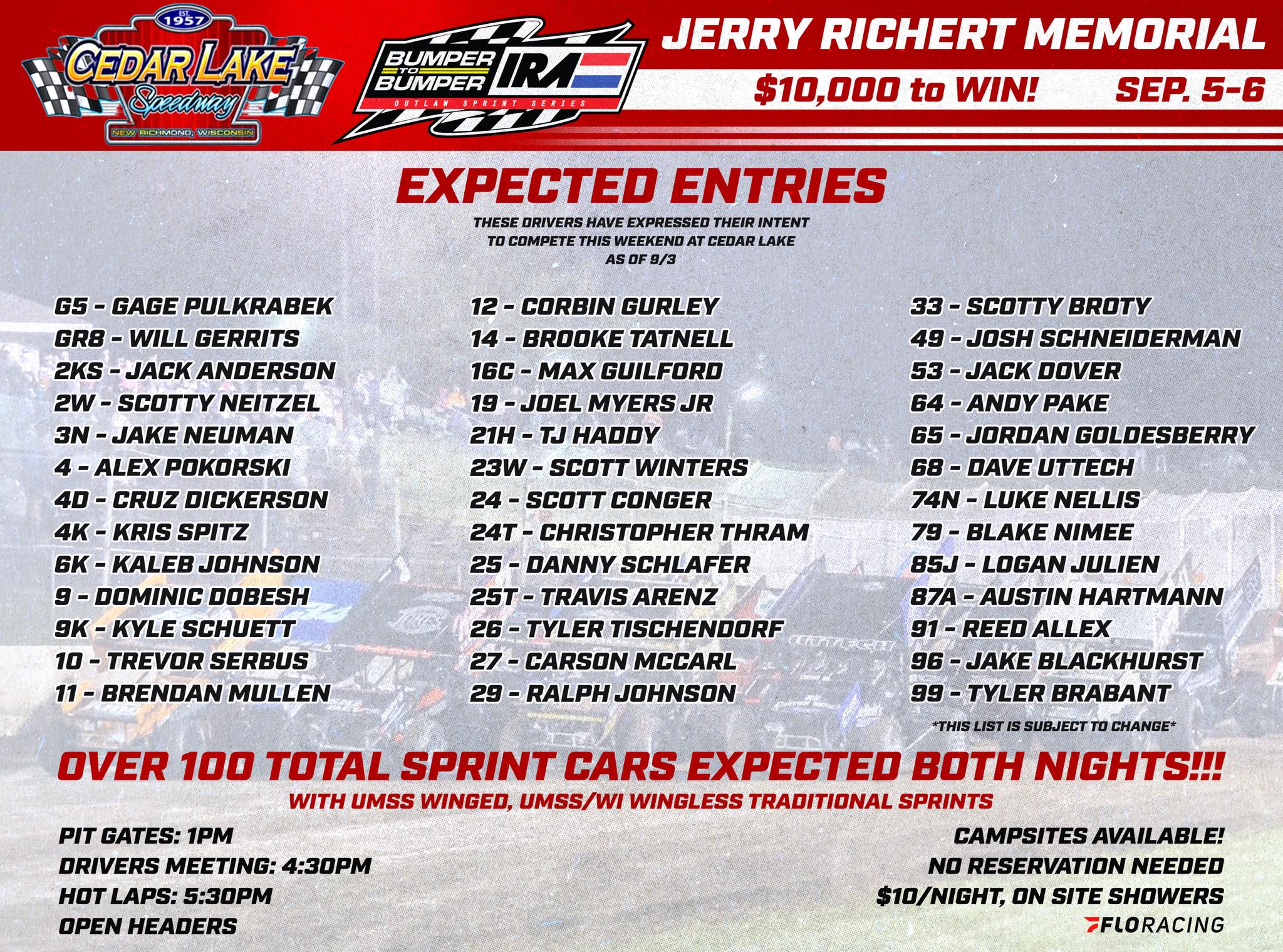 Bumper - 𝐓𝐡𝐞 𝐑𝐢𝐜𝐡𝐞𝐫𝐭. 🤩 3️⃣9️⃣+ entrants have expressed their intent to ...