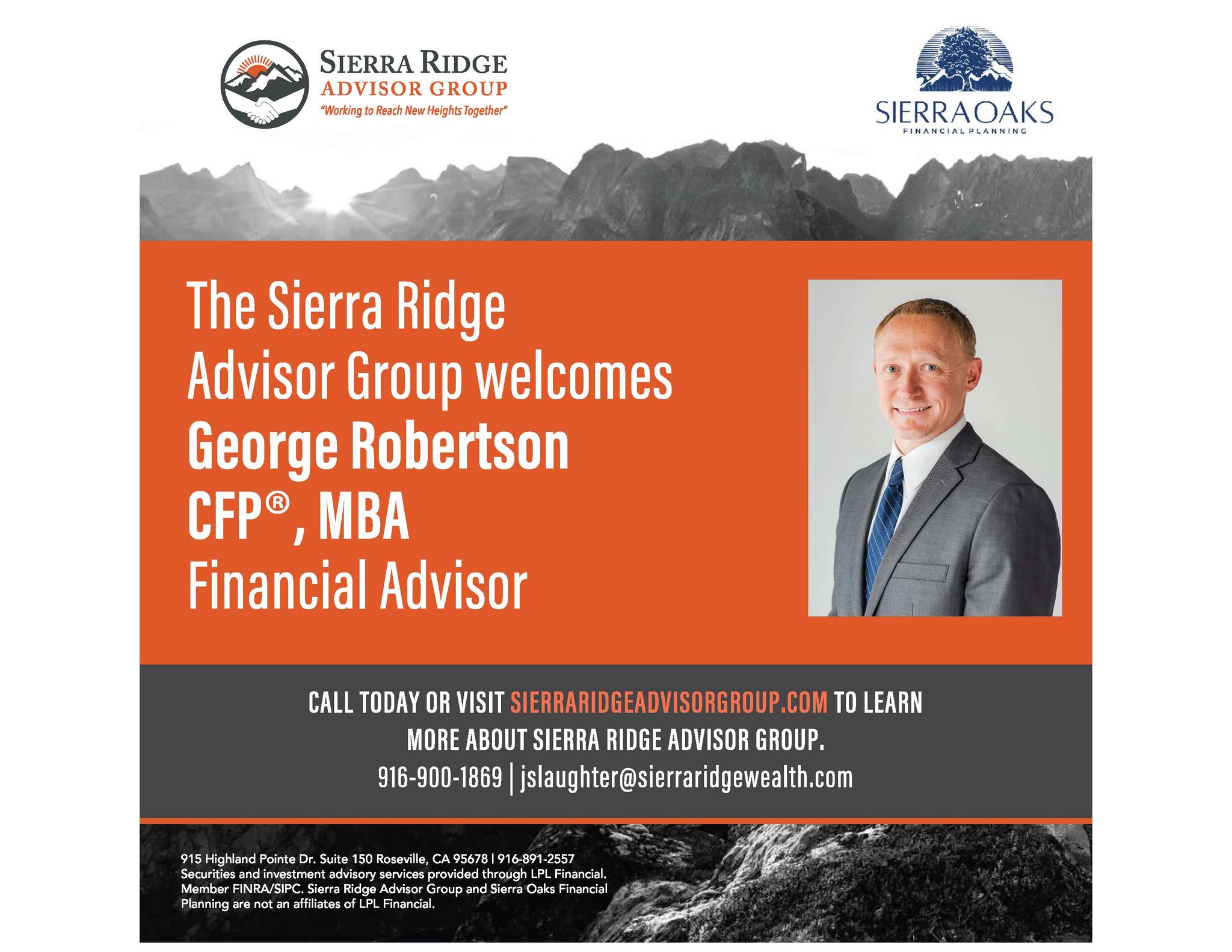 Exciting News! Please join us... - Sierra Ridge Advisor Group | Facebook