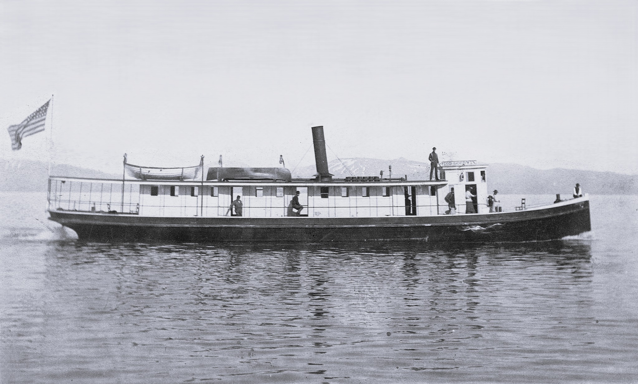 Nevada - The Steamer Tod Goodwin on Lake Tahoe In the late 1800s, Lake ...