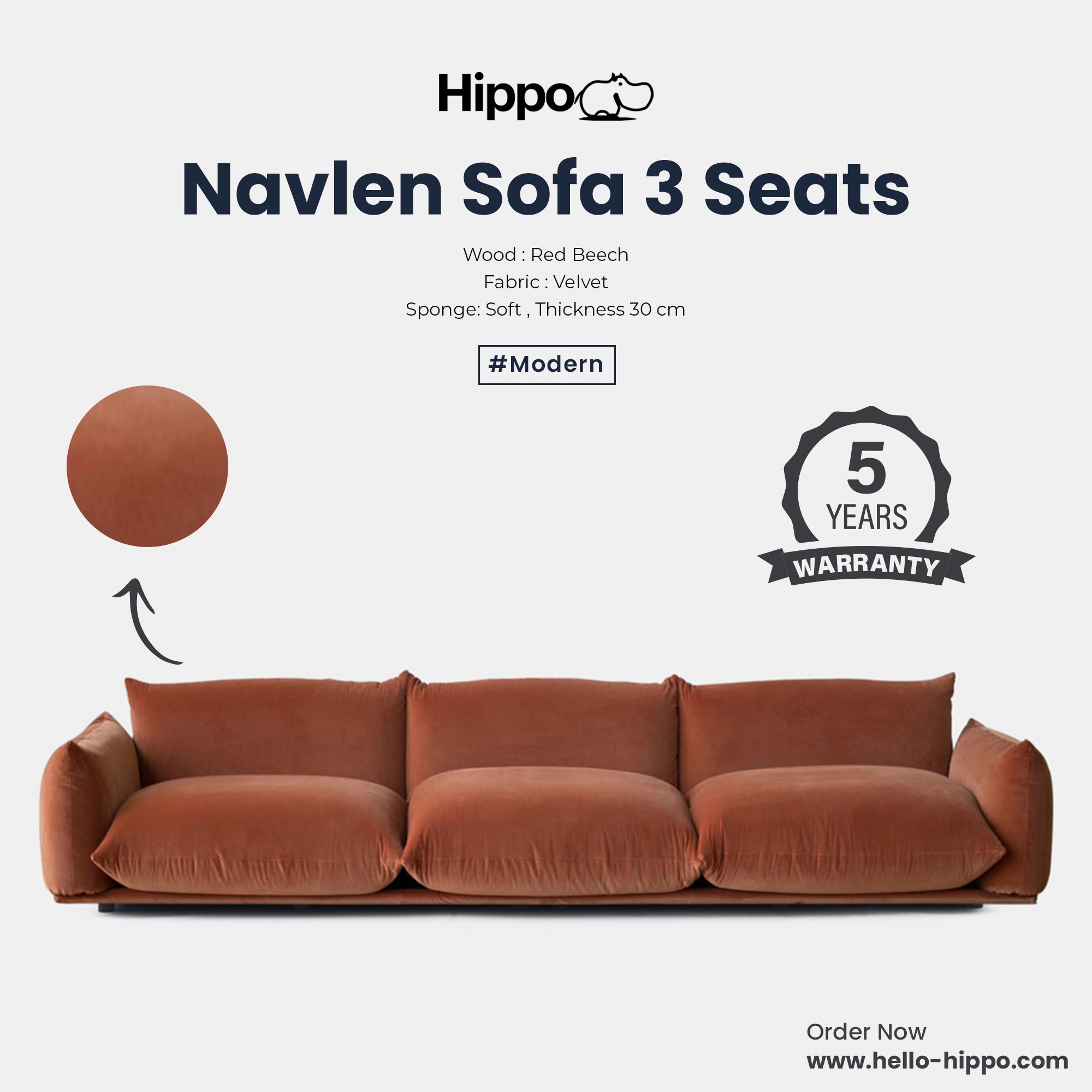 HELLO HIPPO - Get the modern look with Navlen Sofa from Hippo - Made of ...