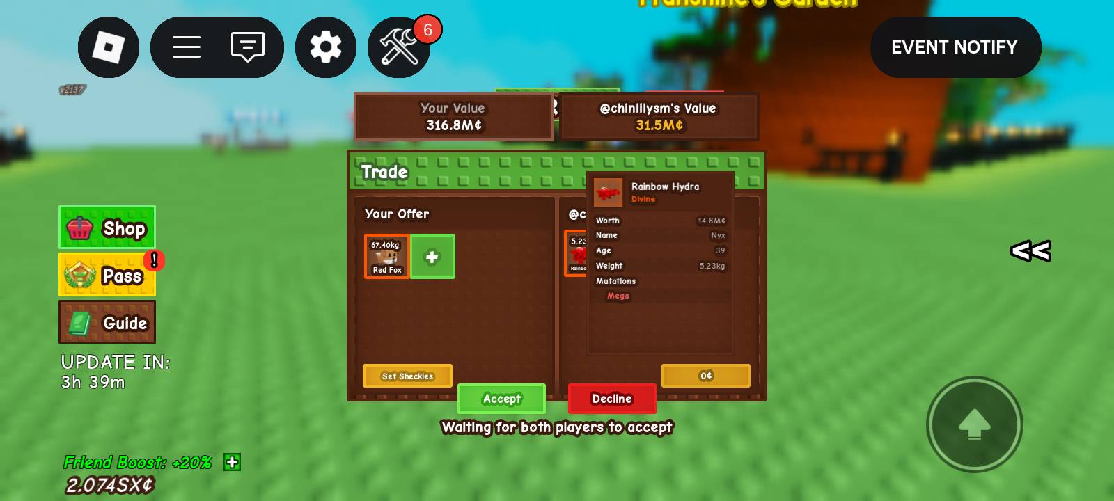 PLANTS VS BRAINROTS (PVB) and GROW A GARDEN (GAG) (ROBLOX) BUY AND SELL ...