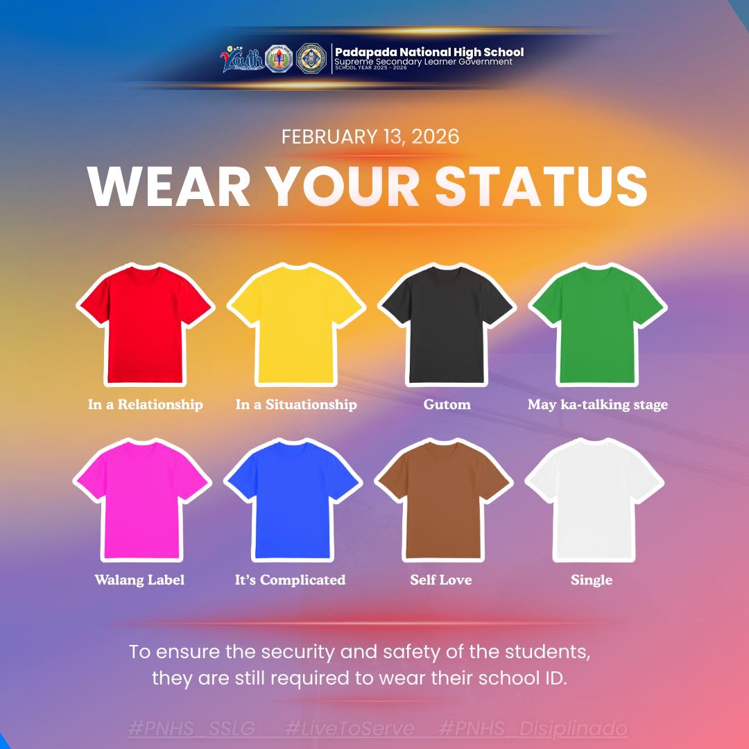 DepEd - 𝐅𝐄𝐁 𝟏𝟑 | 𝐖𝐄𝐀𝐑 𝐘𝐎𝐔𝐑 𝐒𝐓𝐀𝐓𝐔𝐒, 𝐏𝐍𝐇𝐒𝐈𝐀𝐍𝐒! Since 𝑭𝒆𝒃-𝑰𝒃𝒊𝒈 season na ...