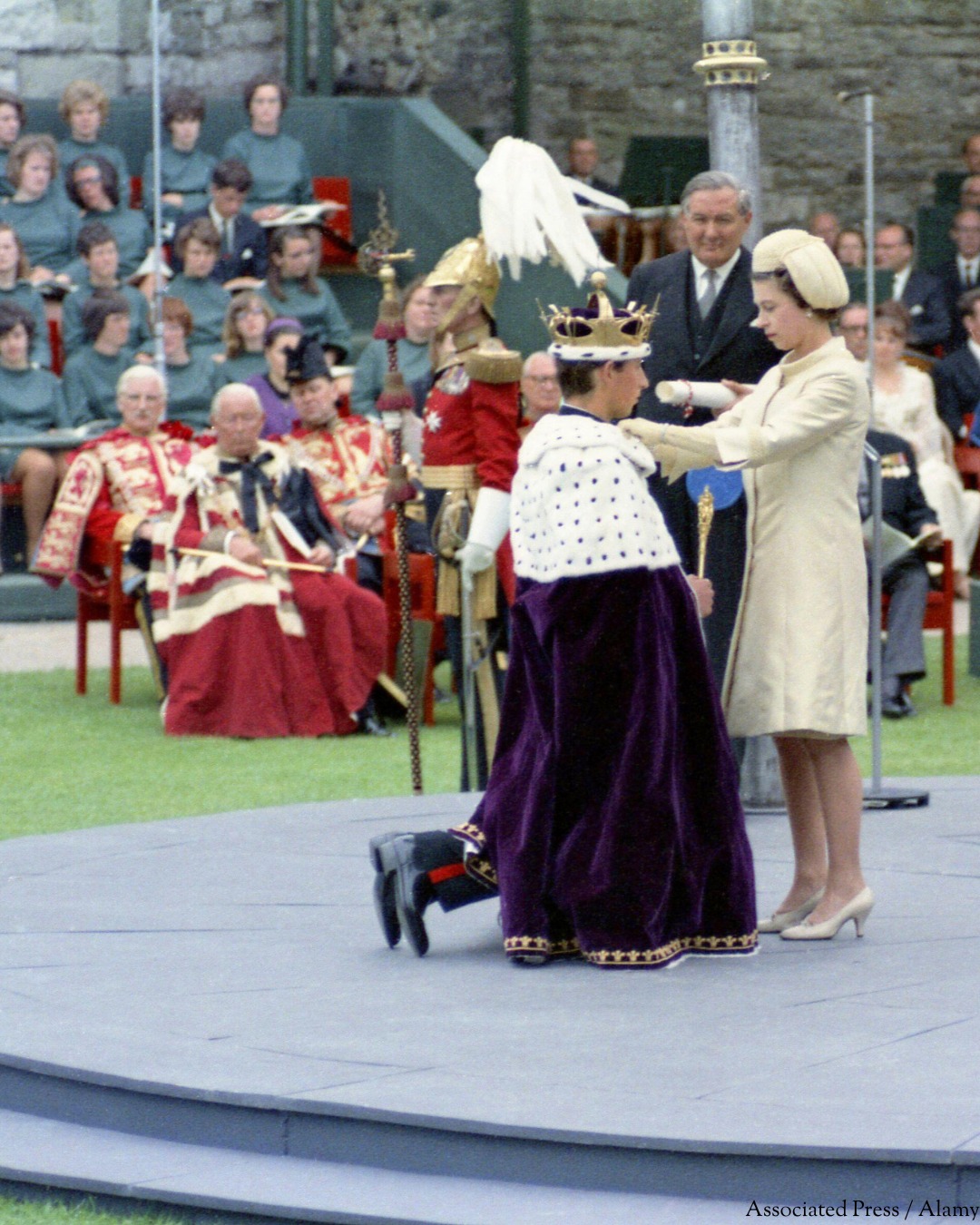 Prince Charles (now King Charles III) was invested as Prince of