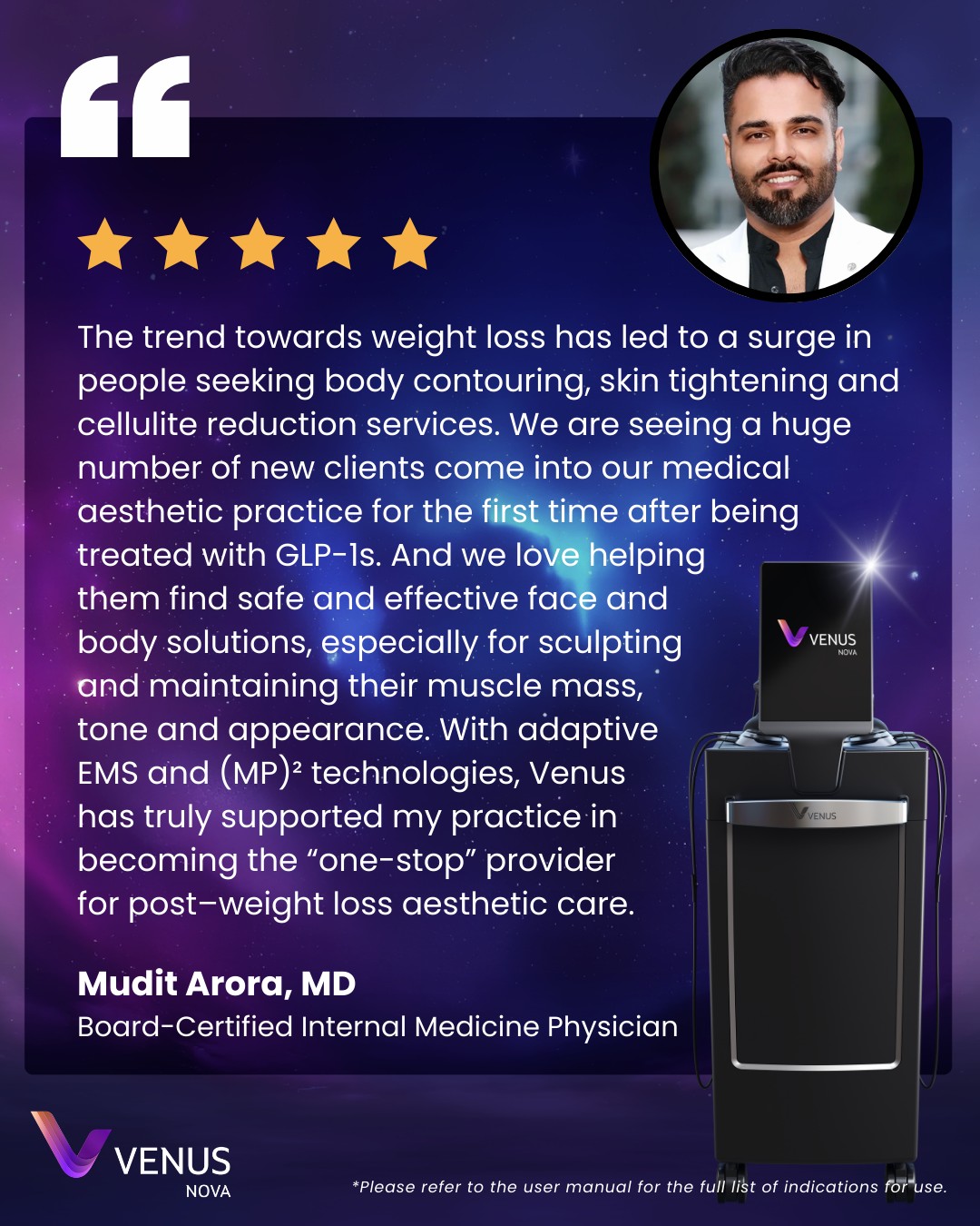 Venus Nova: Comprehensive post-weight loss aesthetic care solutions