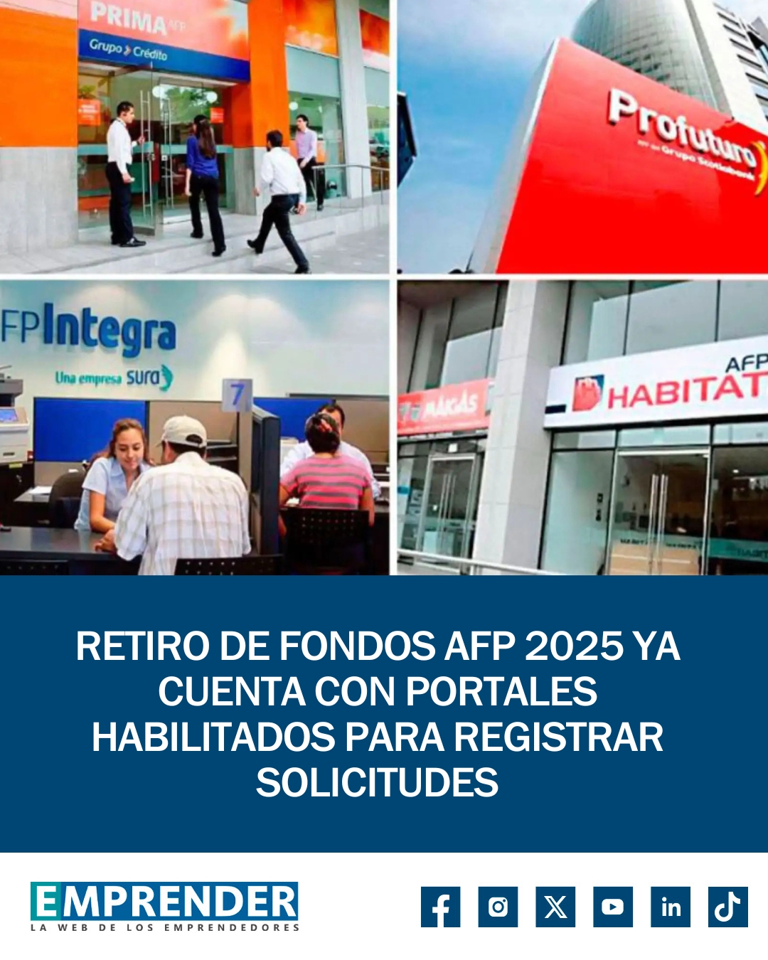 Emprender - TRÁMITE DIGITAL | El retiro de fondos AFP 2025 iniciará ...