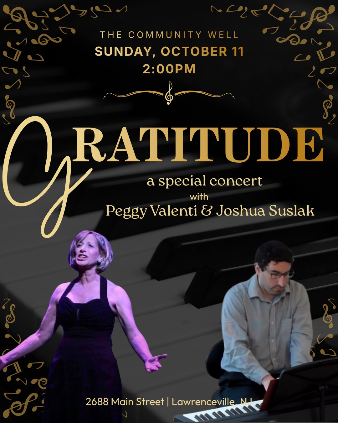 Peggy Valenti and Joshua Suslak in concert at The Community Well