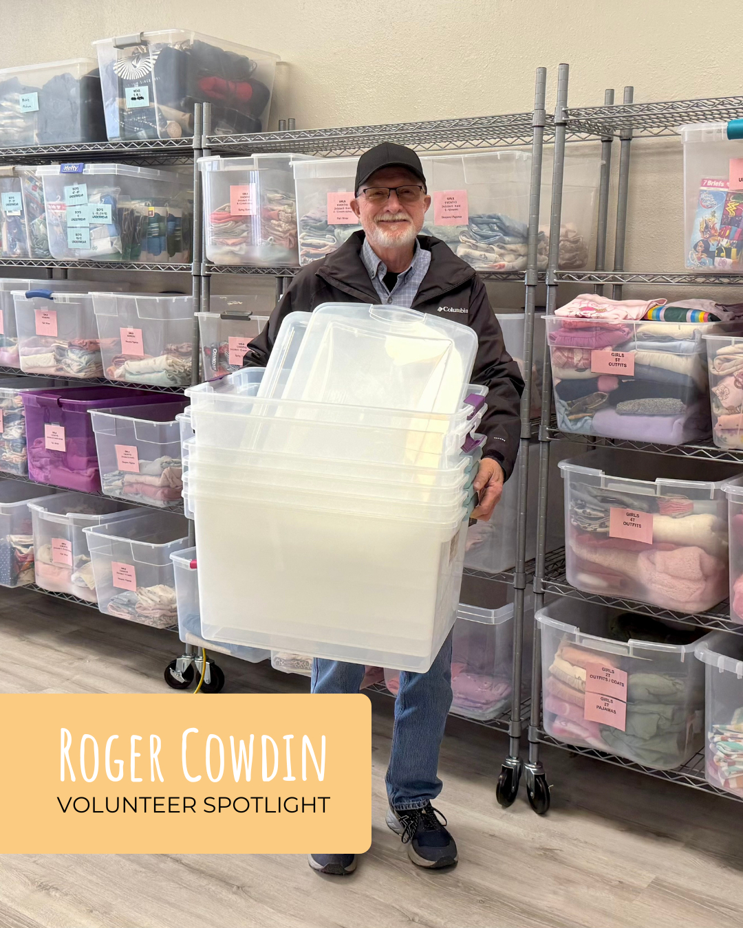 One of our volunteers, Roger,... - The Boxes of Love Project | Facebook