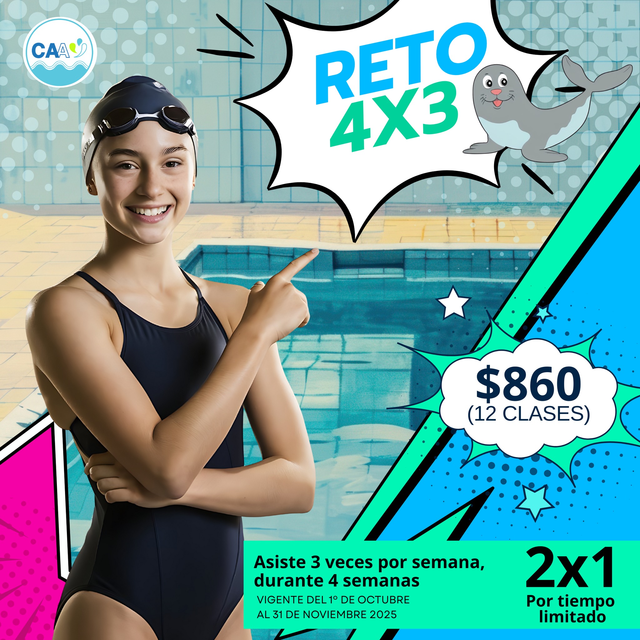 🎁 PROMO FIN DE AÑO 🎁 RETO 4x3... - Centro Acuático Alemán | Facebook