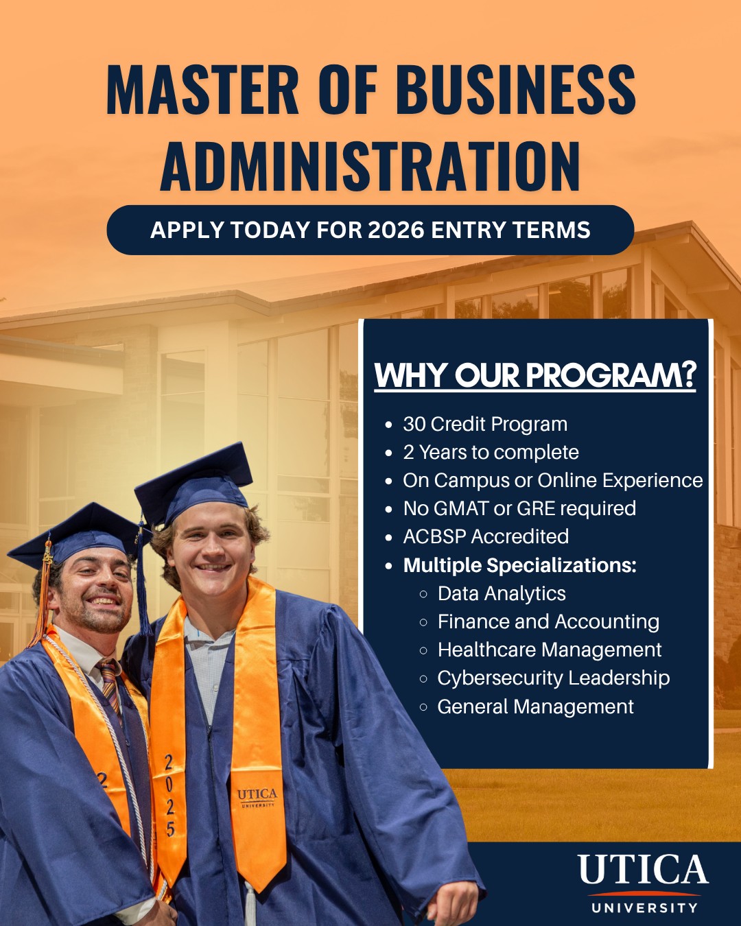 Utica - Level up your career with a Utica University MBA! Apply Now ...