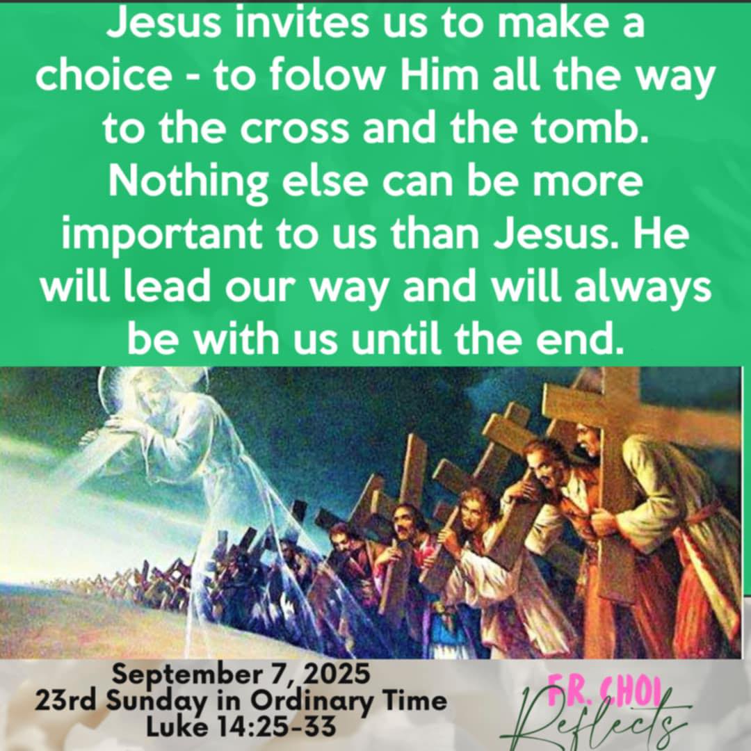 Sto. - Sept. 7. 23rd Sunday in Ordinary Time. Carrying the Cross