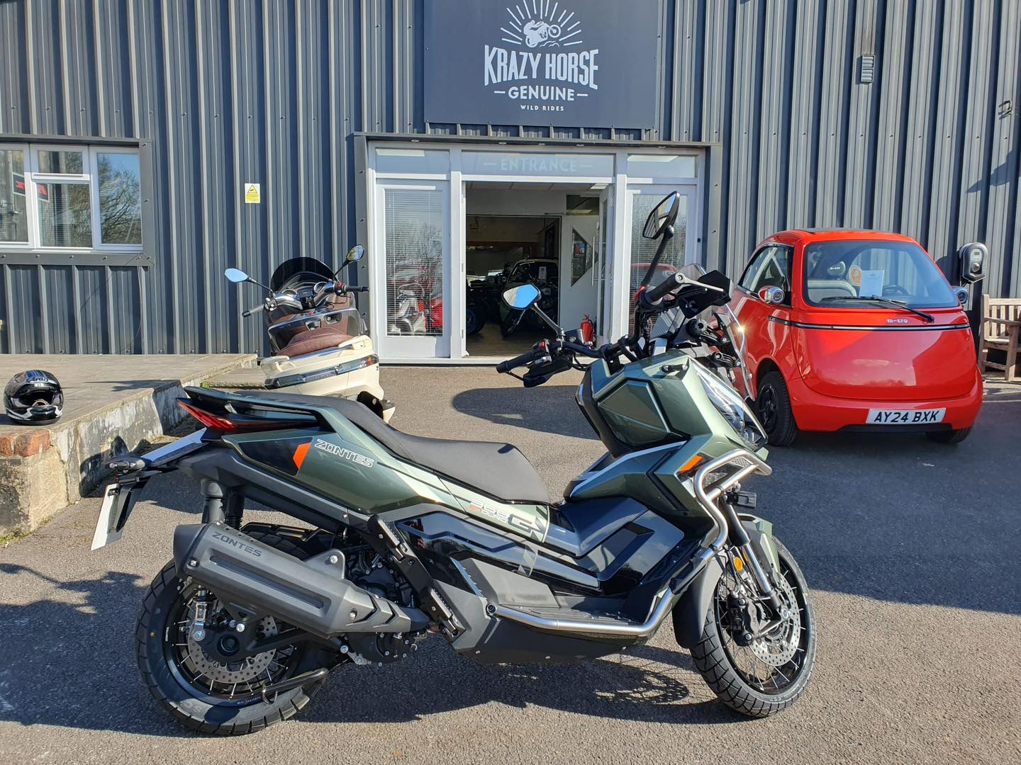 The first Zontes 368T-G Adventure Scooter collection from Krazy